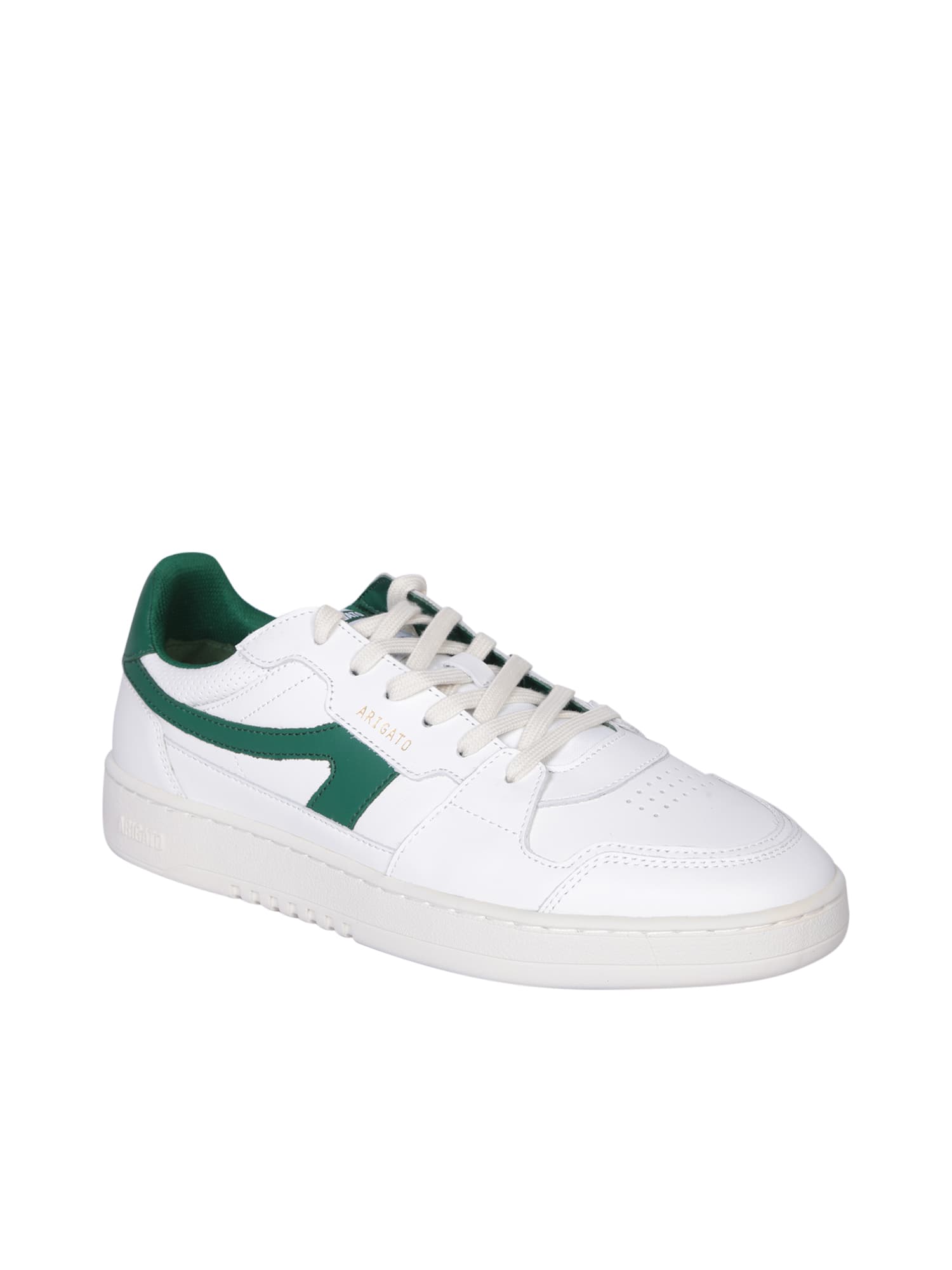 Shop Axel Arigato Dice Stripe White/green Sneakers