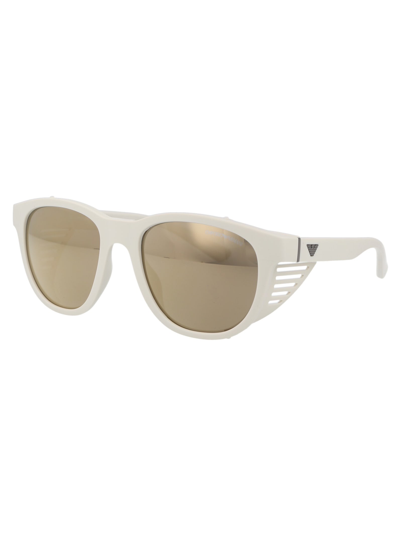 Shop Emporio Armani 0ea4216u Sunglasses In 53445a Matte White