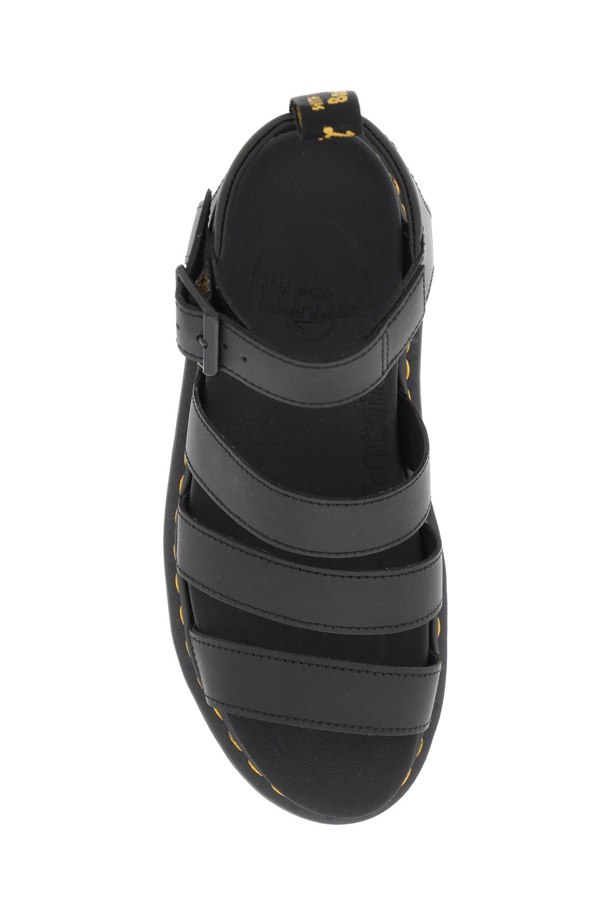 Dr. Martens' Blaire Quad Hydro Open Toe Sandals In Black