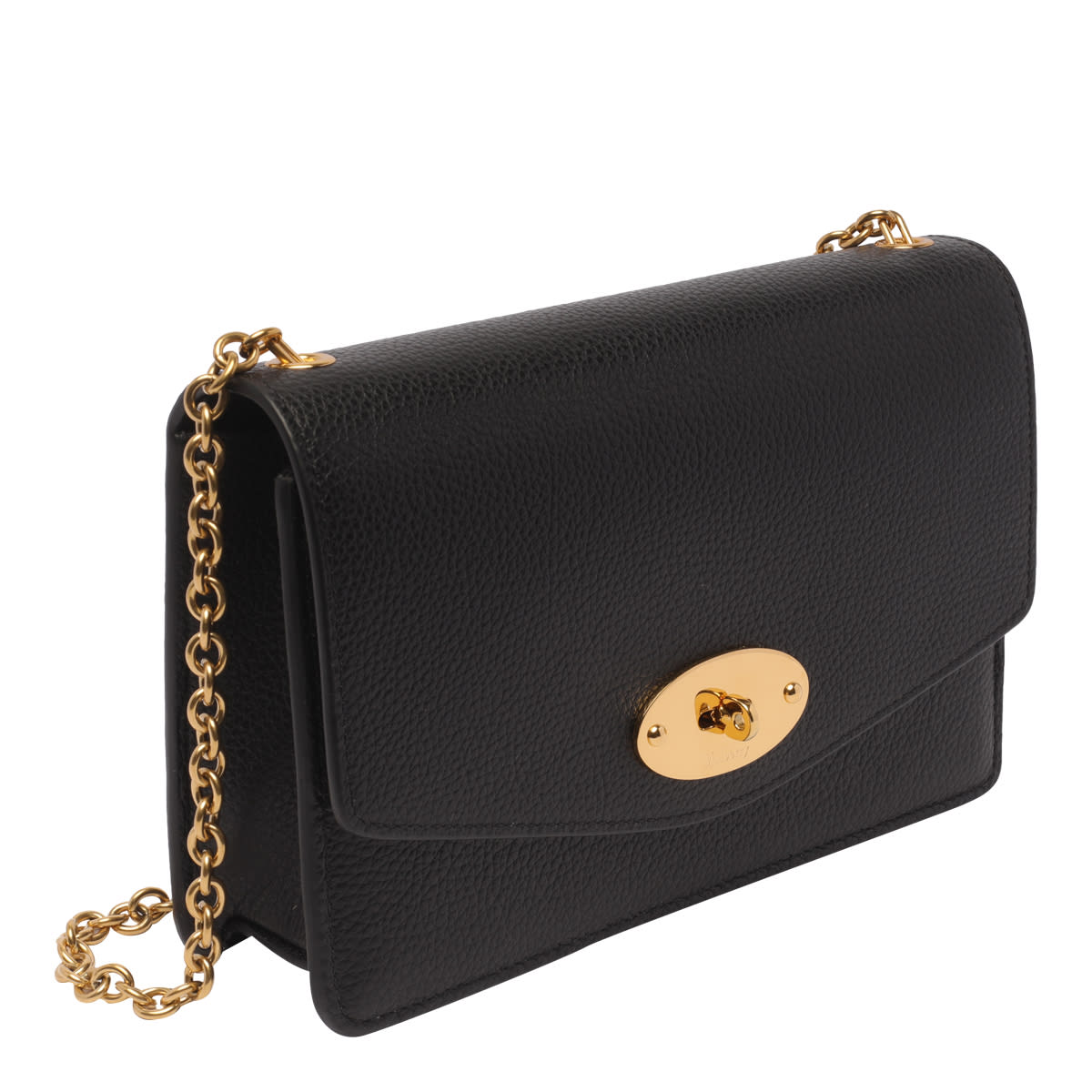 Shop Mulberry Darley Classic Small Shoulder Bag In Black