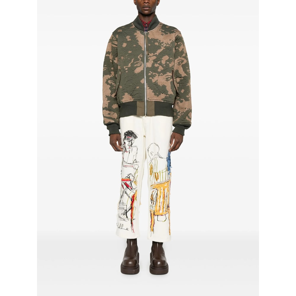 Kidsuper Graphic-print Jeans In Neutral