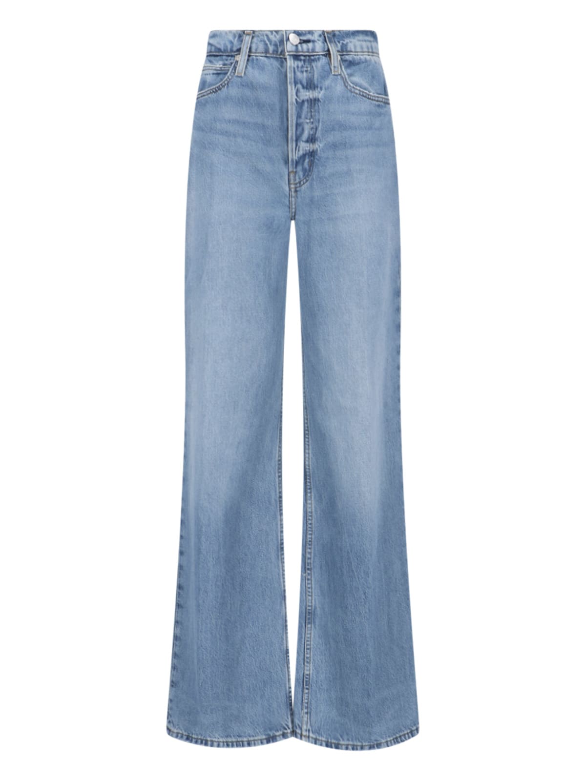 Frame Wide Jeans In Blue