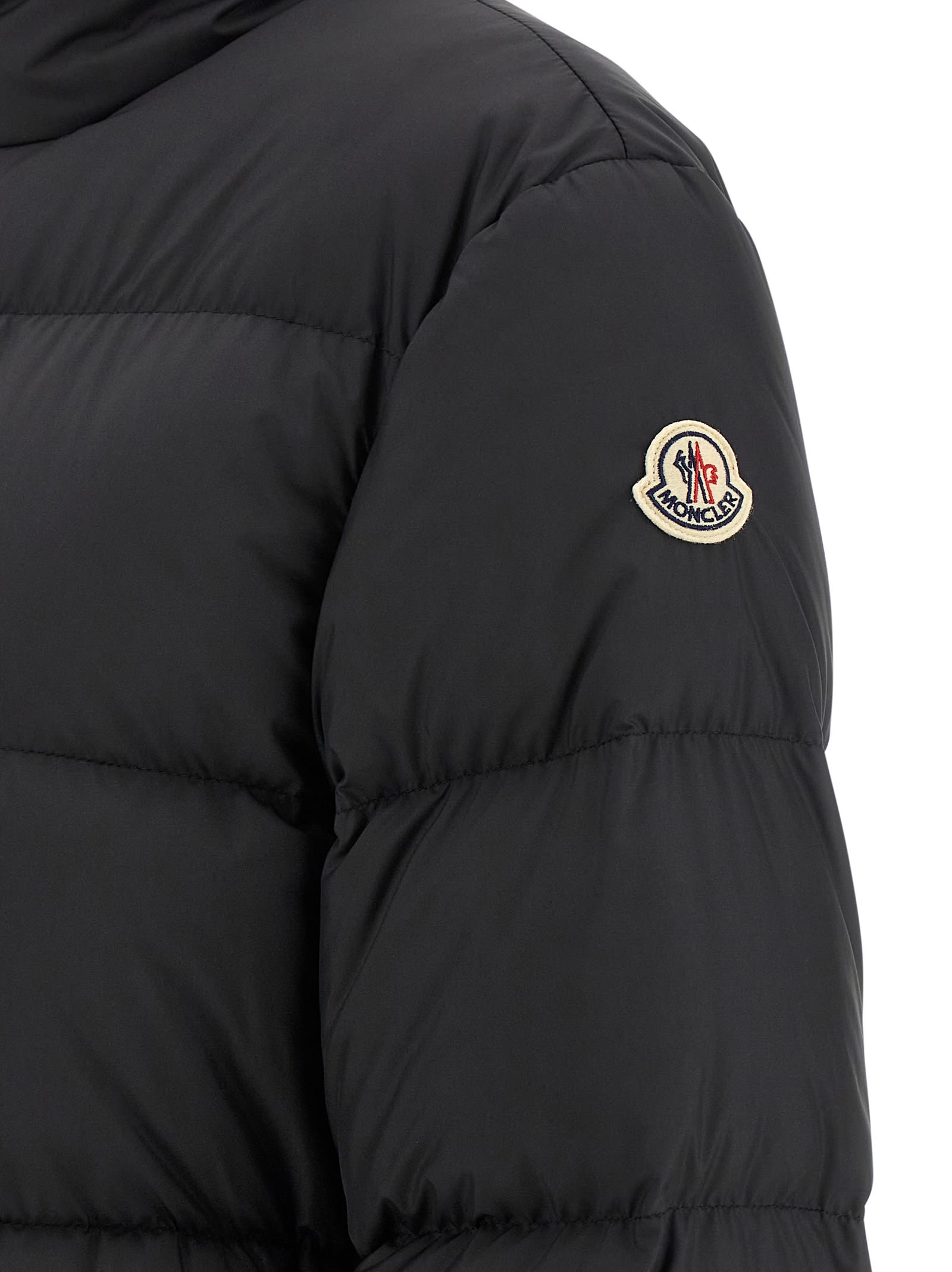 Moncler Brossette Short Down Jacket Clothing In Black