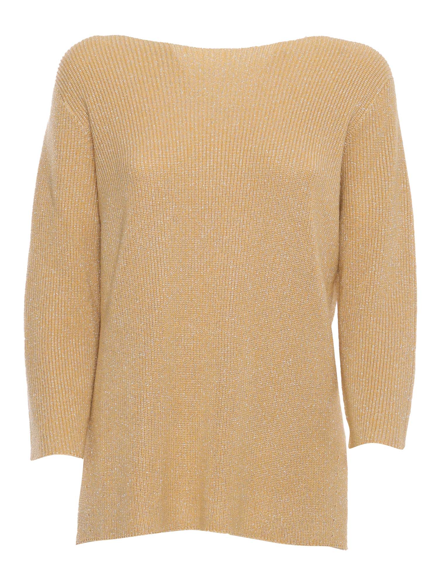 Shop Fabiana Filippi Orange Yarn Sweater