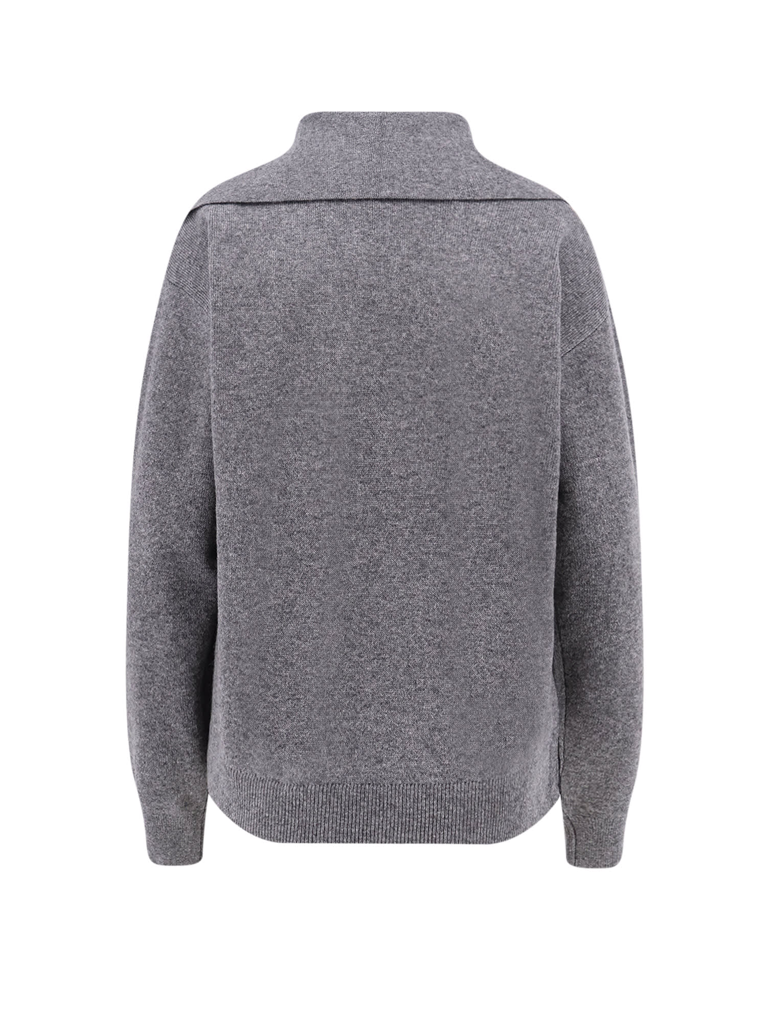 Hugo Boss Wool And Cashmere Sweater In Gray