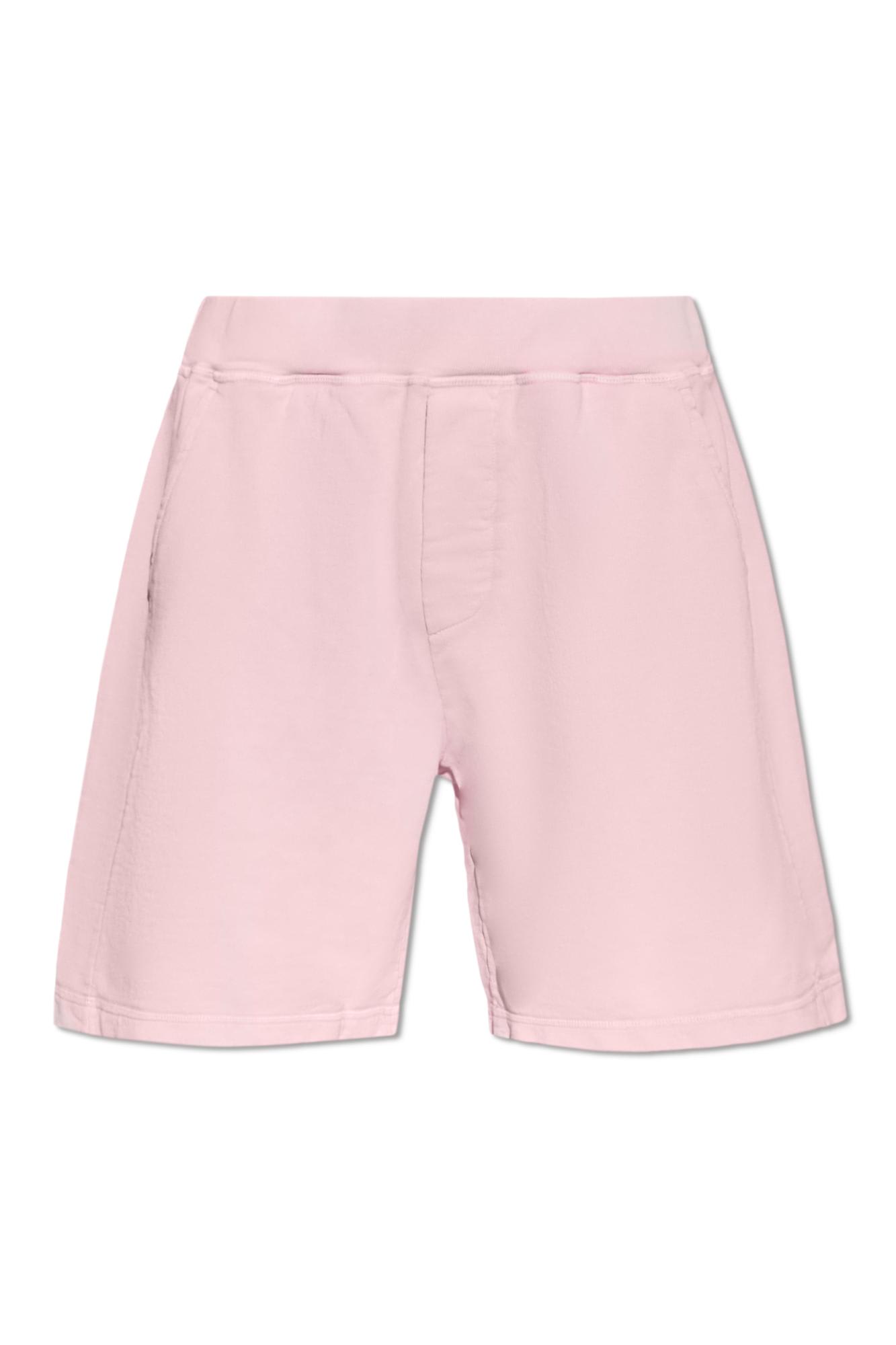 Shop Dsquared2 Shorts With Logo In Lilac