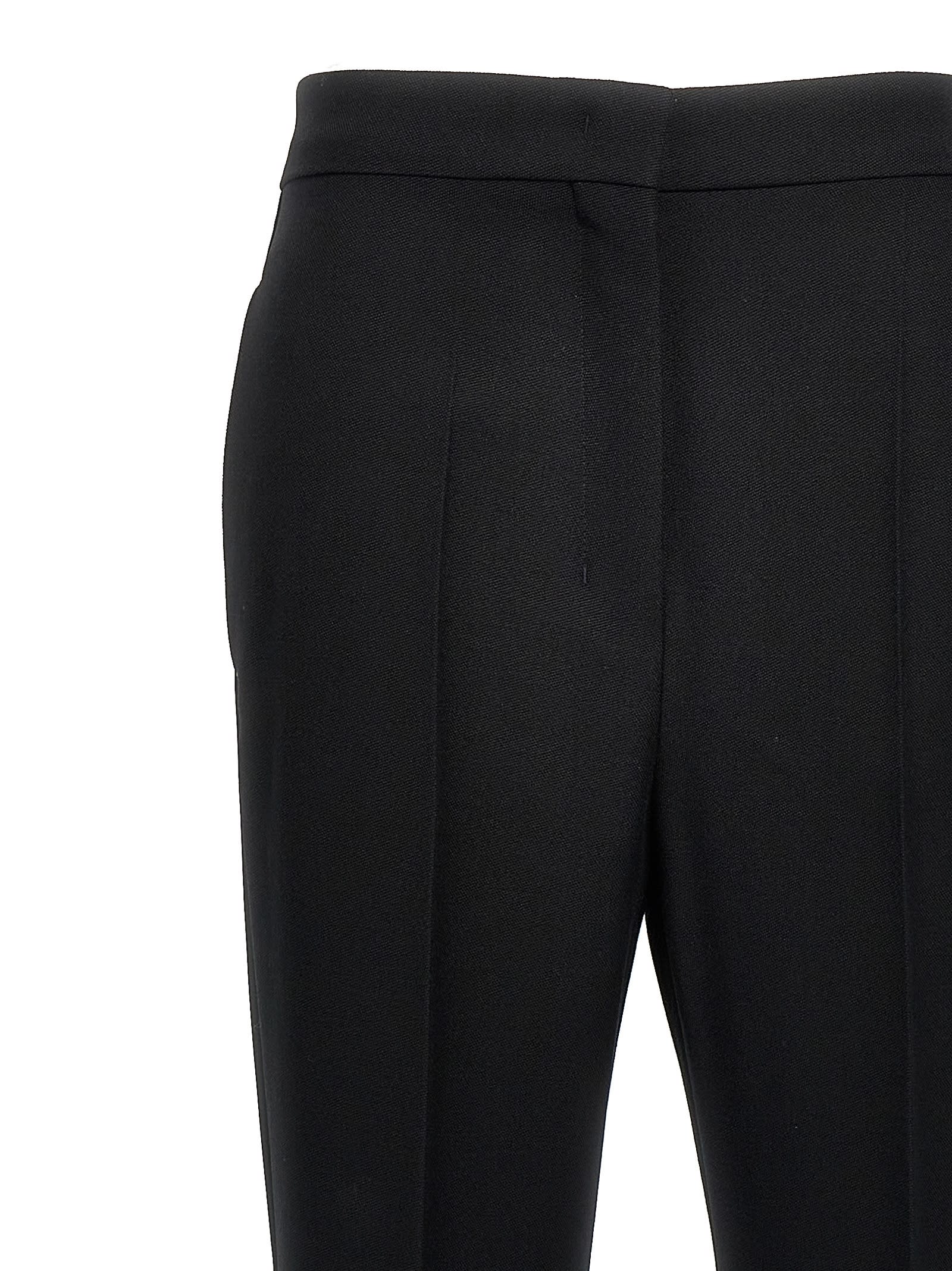 Max Mara High Waist Slim Fit Trousers In Black