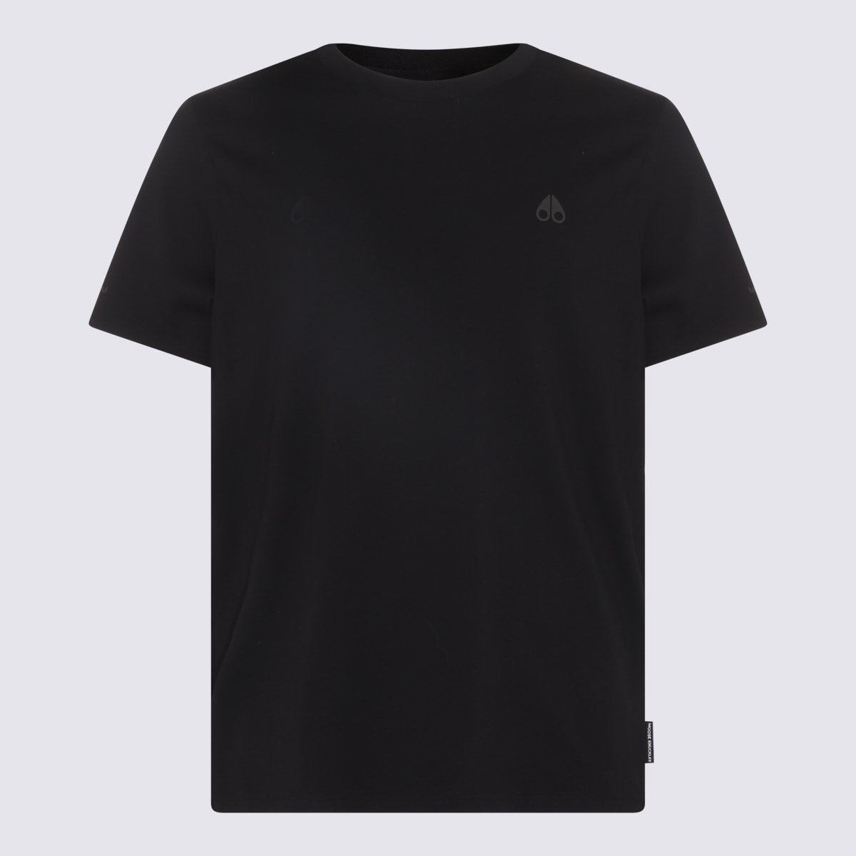 Shop Moose Knuckles Black Cotton T-shirt