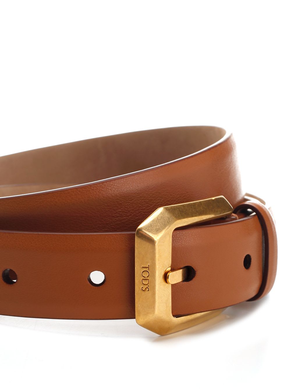 Shop Tod's Leather Belt In Brown