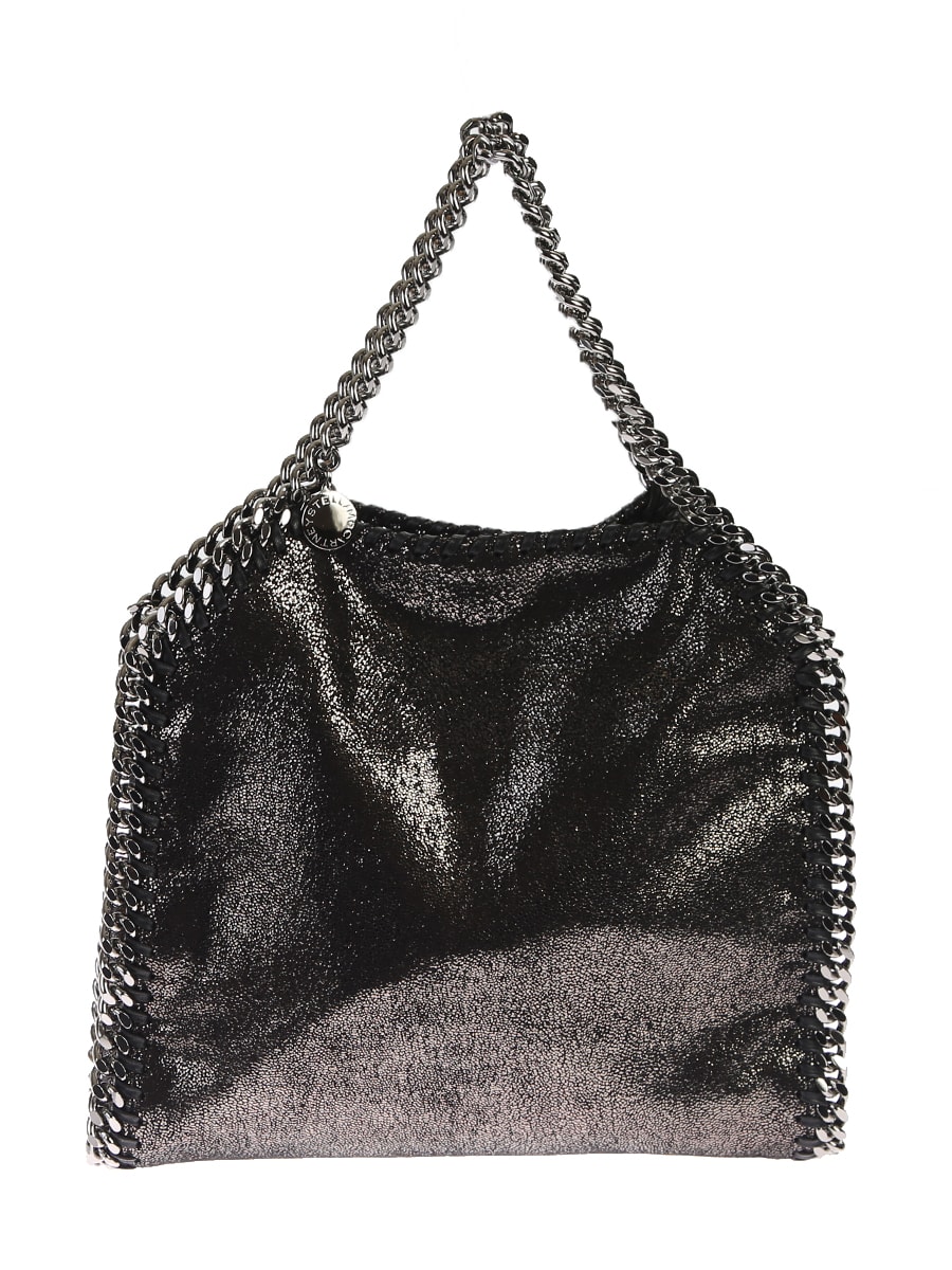 Click to view more detailed imagery on our partner's website Stella Mccartney Falabella Mini Tote Bag In Metallic