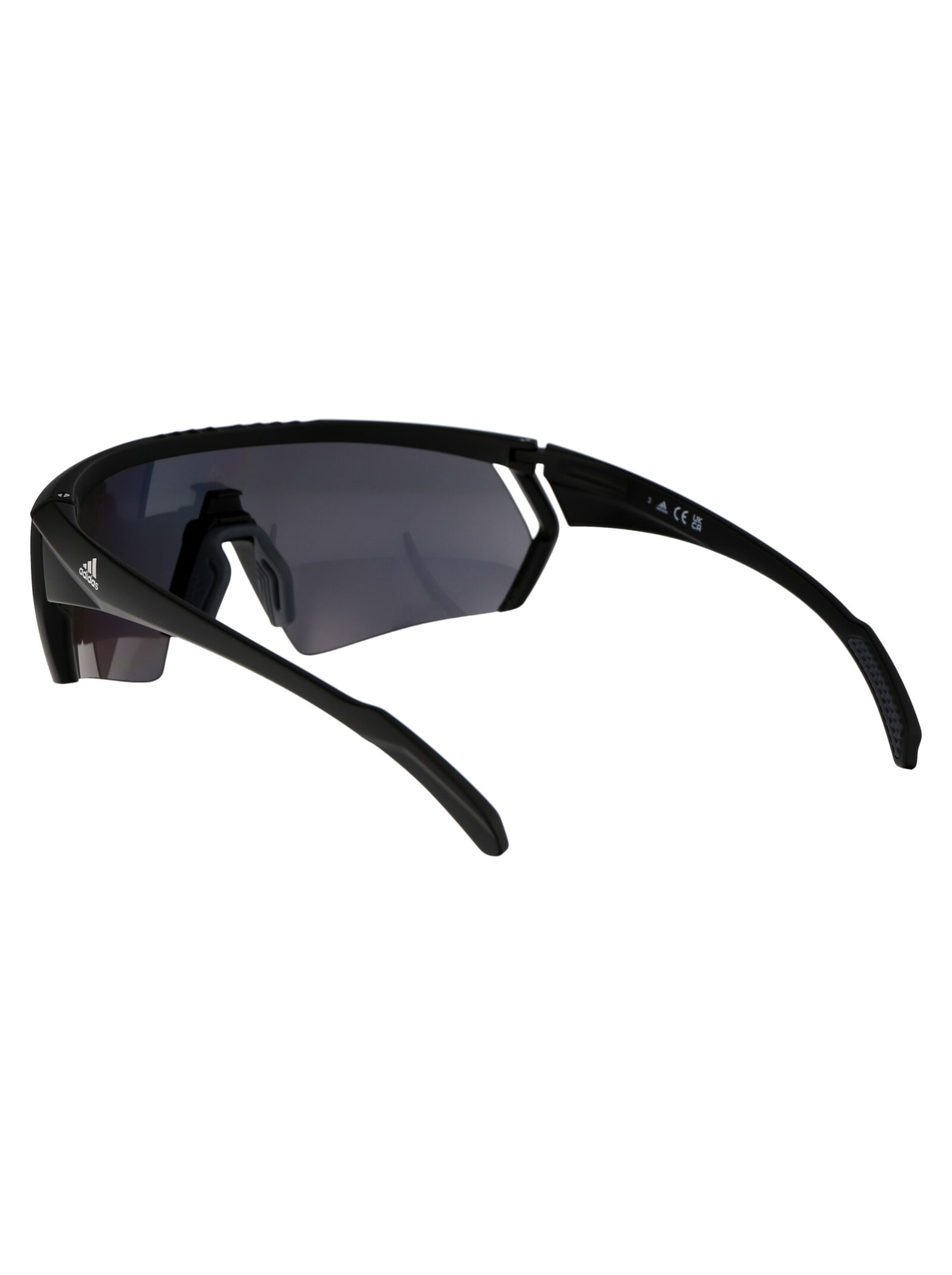 Shop Adidas Originals Cmpt Aero Sunglasses In 02g Nero Opaco/marrone Specchiato