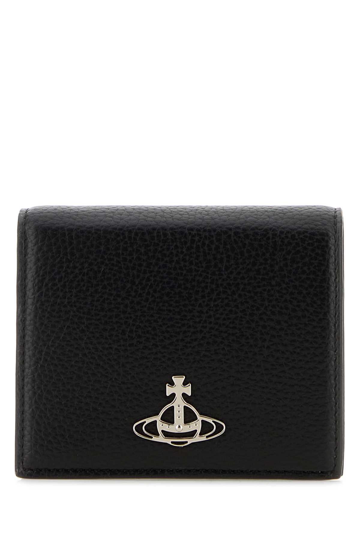 Black Synthetic Leather Wallet