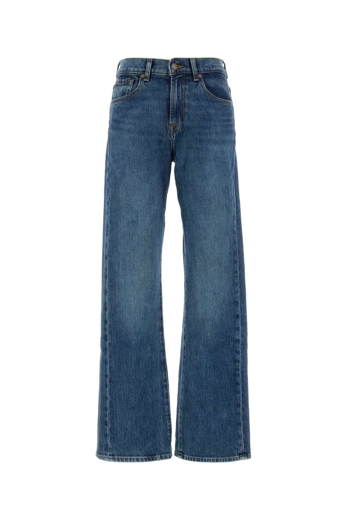 7 For All Mankind Stretch Denim Tess Jeans In Midblue