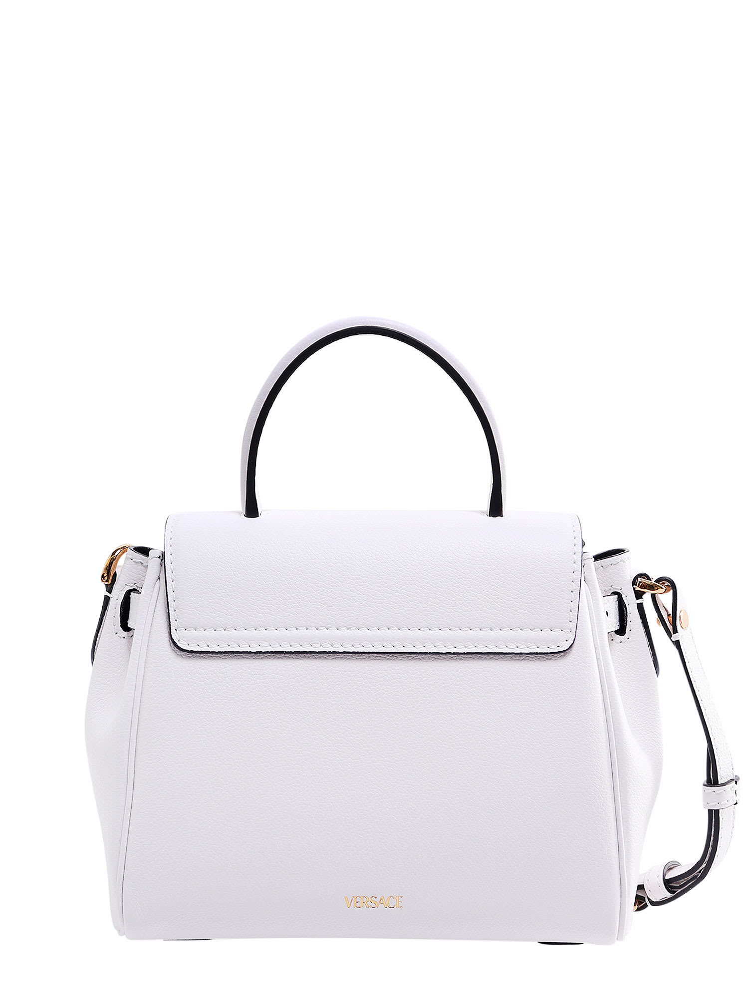 Shop Versace Handbag In Bianco