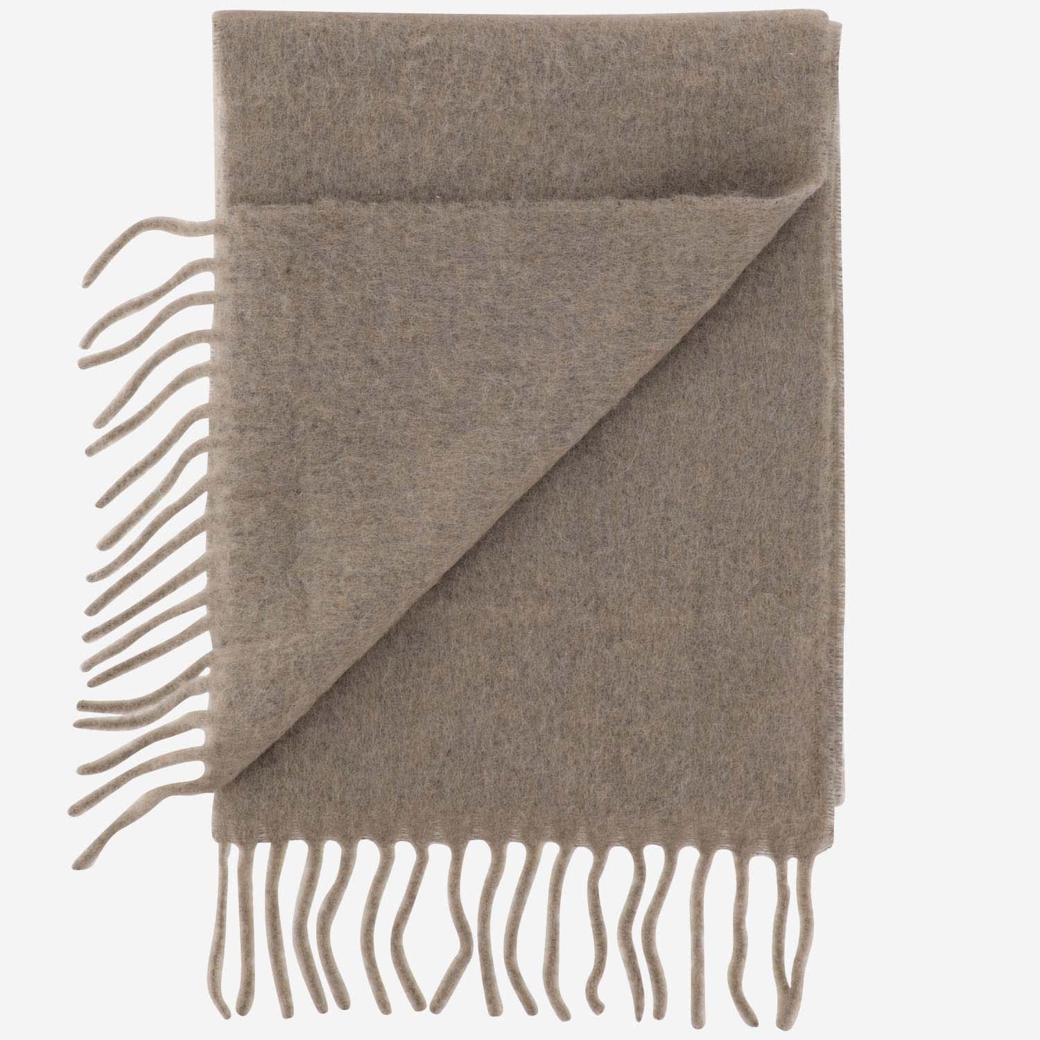 Ami Alexandre Mattiussi Alpaca Blend Scarf In Beige