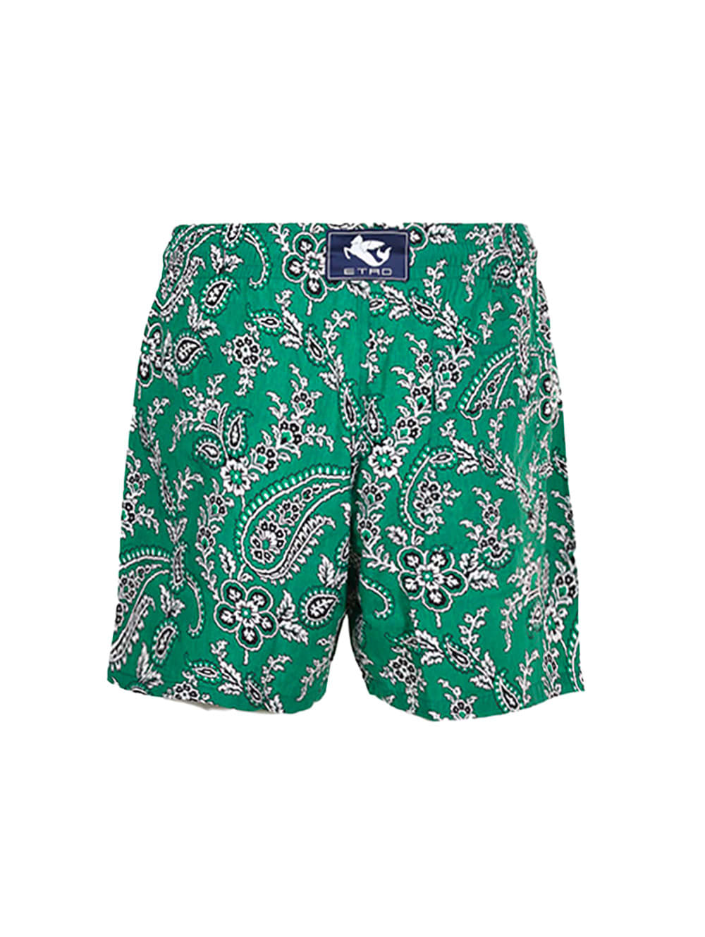 Shop Etro Paisley Swimsuit In Green