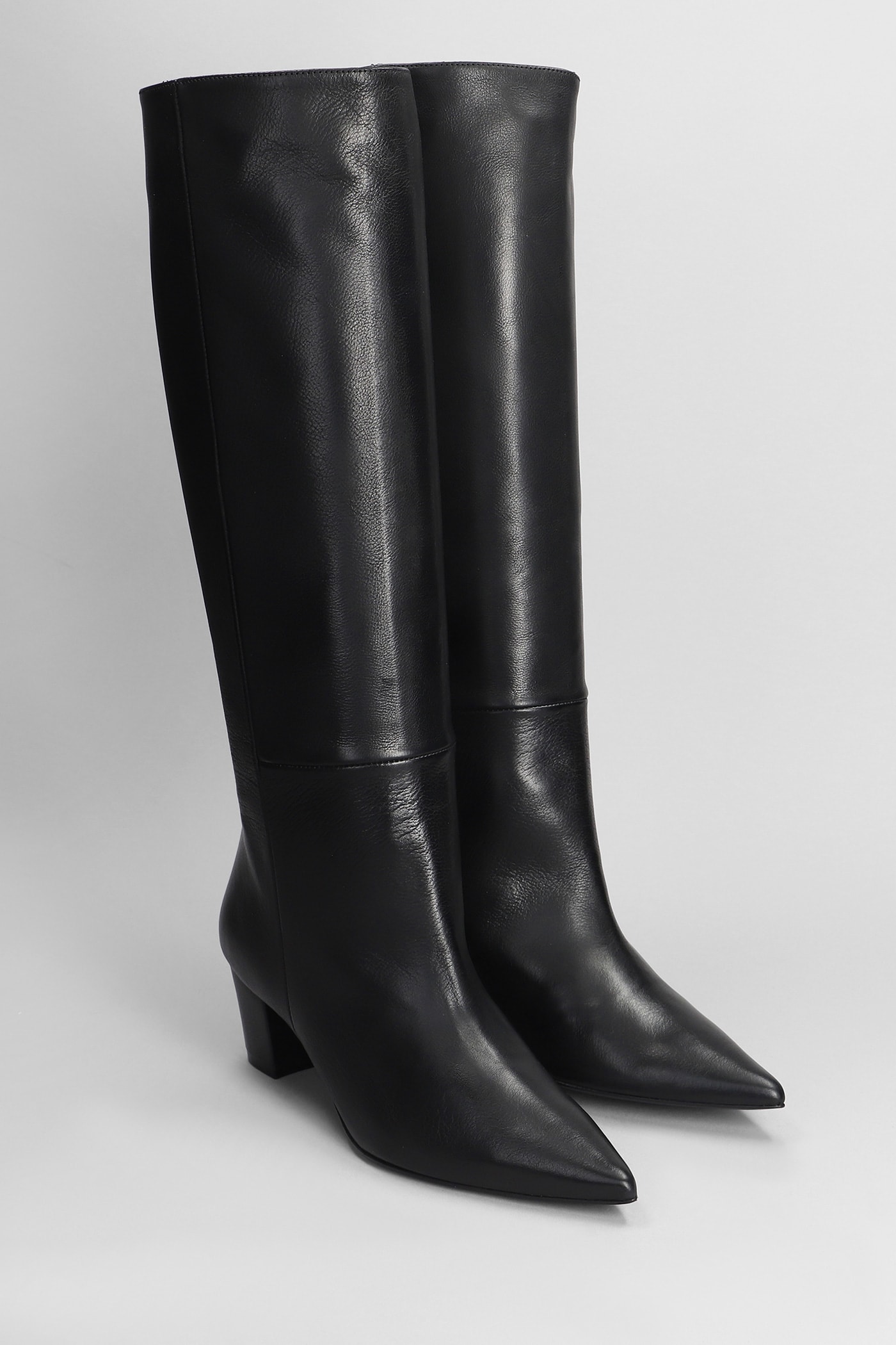 Shop Marc Ellis High Heels Boots In Black Leather