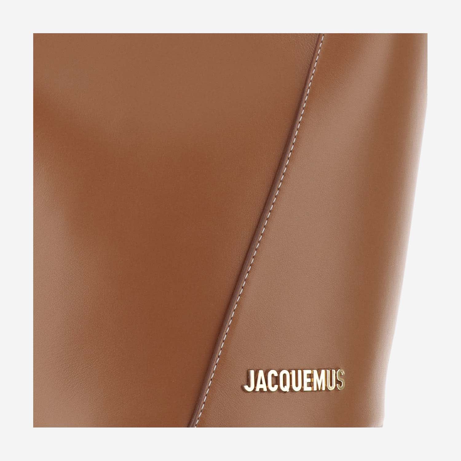 Shop Jacquemus Le Petit Tourni Bag In Light Brown 2