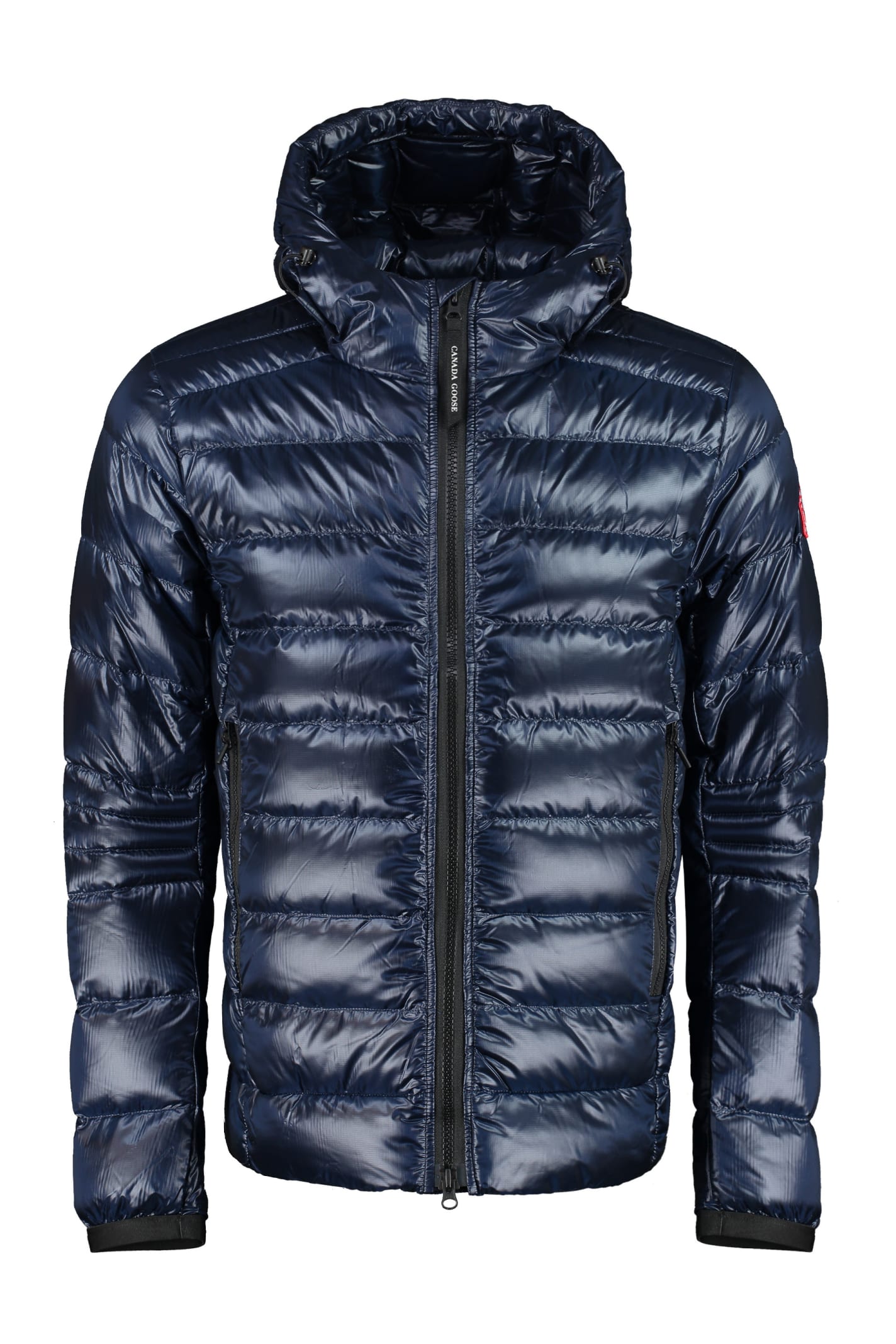 Shop Canada Goose Crofton Hooded Down Jacket In Blue