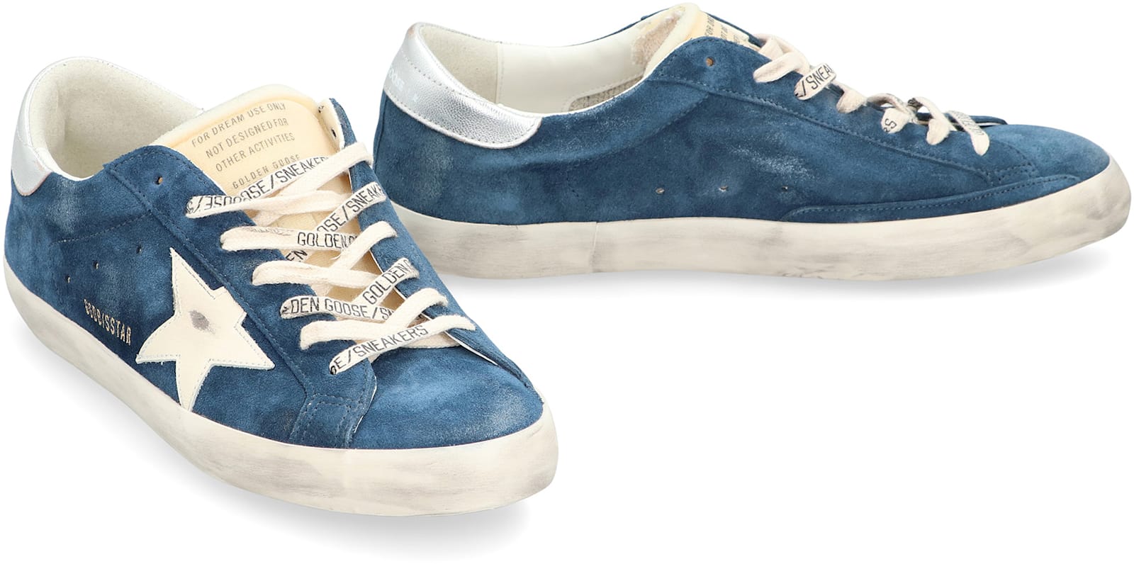 Golden Goose Sneakers Low-top Super-star In Suede In Multi