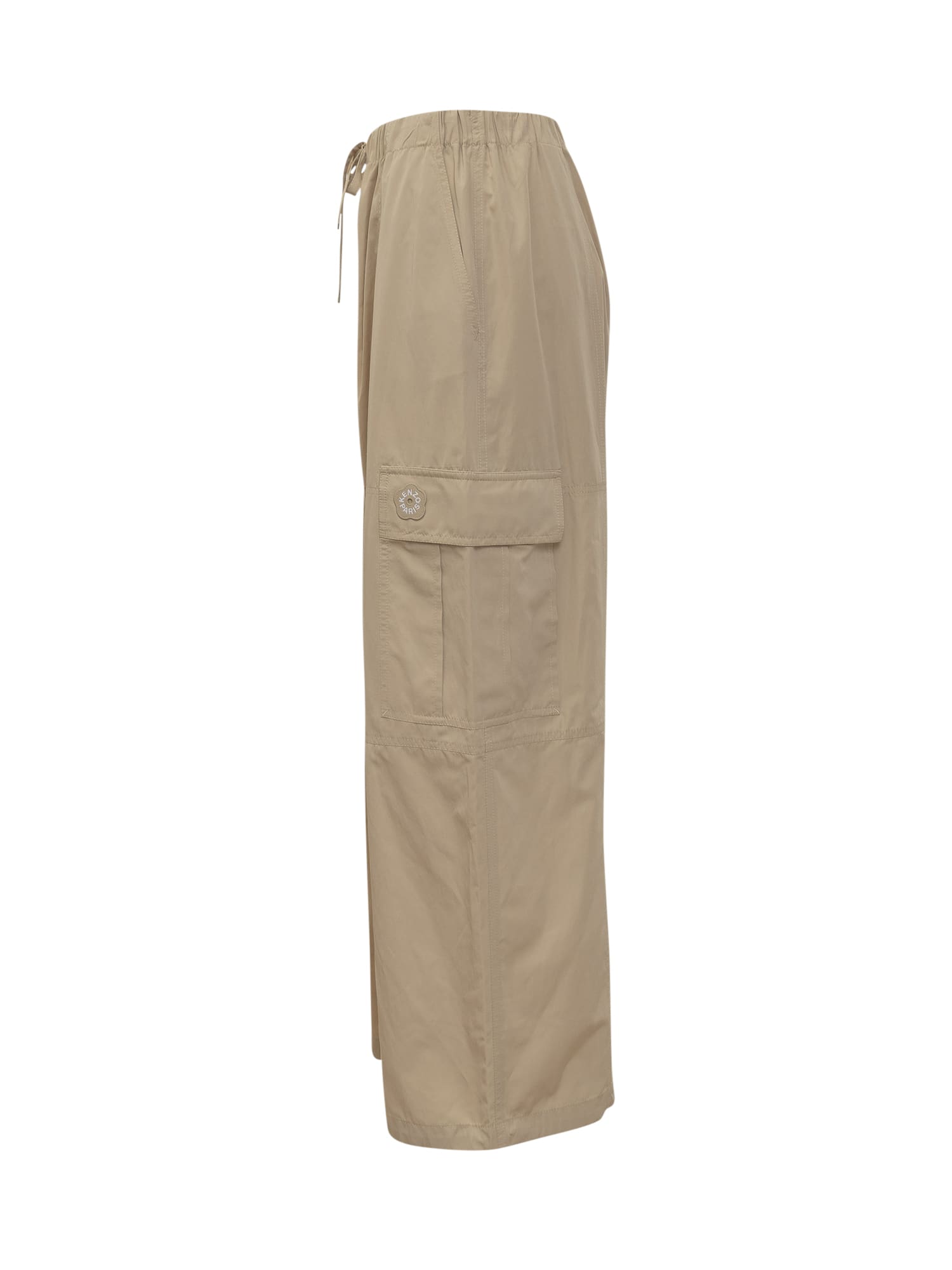 Kenzo Boke Flower Trousers In Beige
