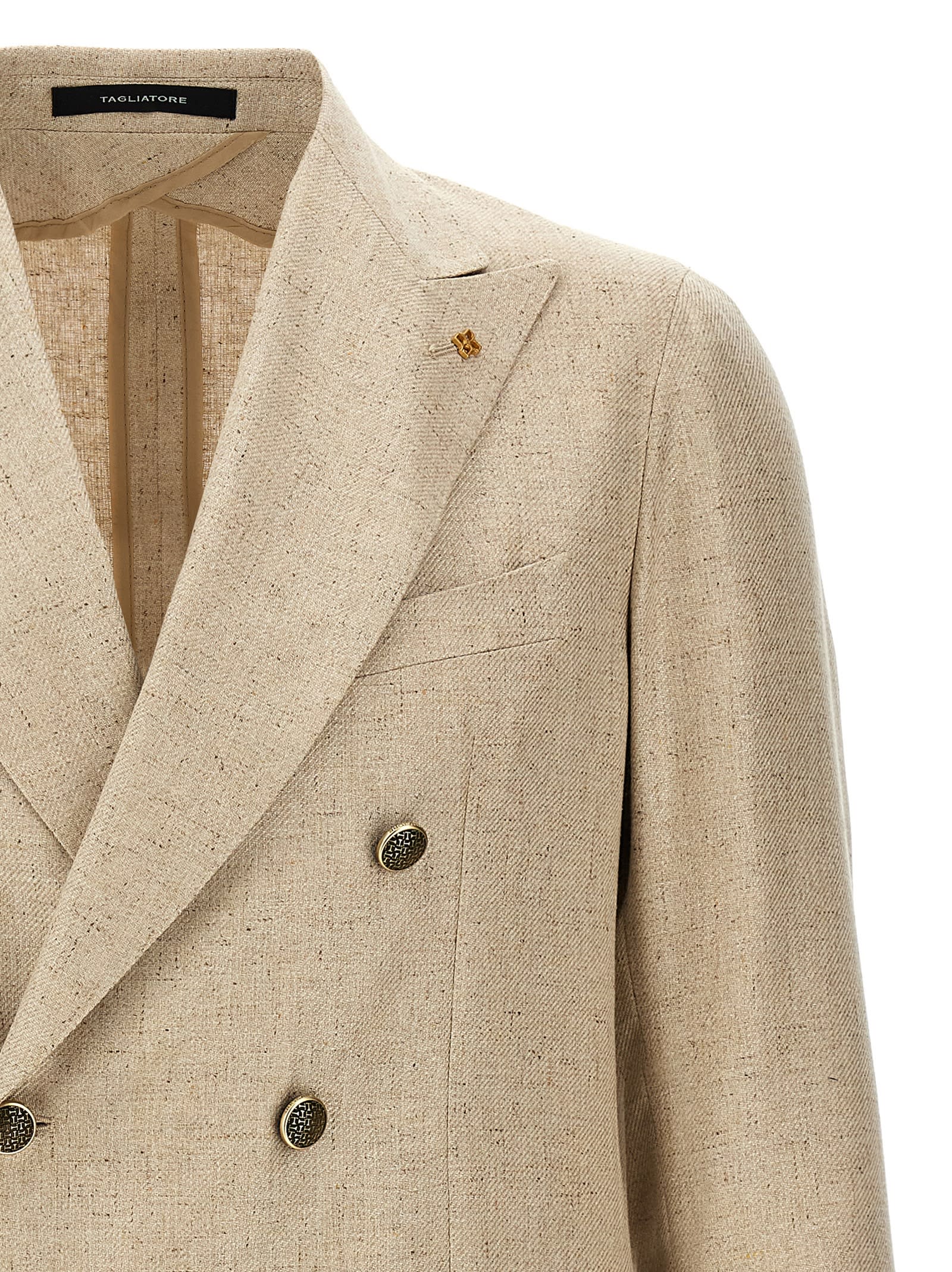 Shop Tagliatore Montecarlo Blazer In Beige
