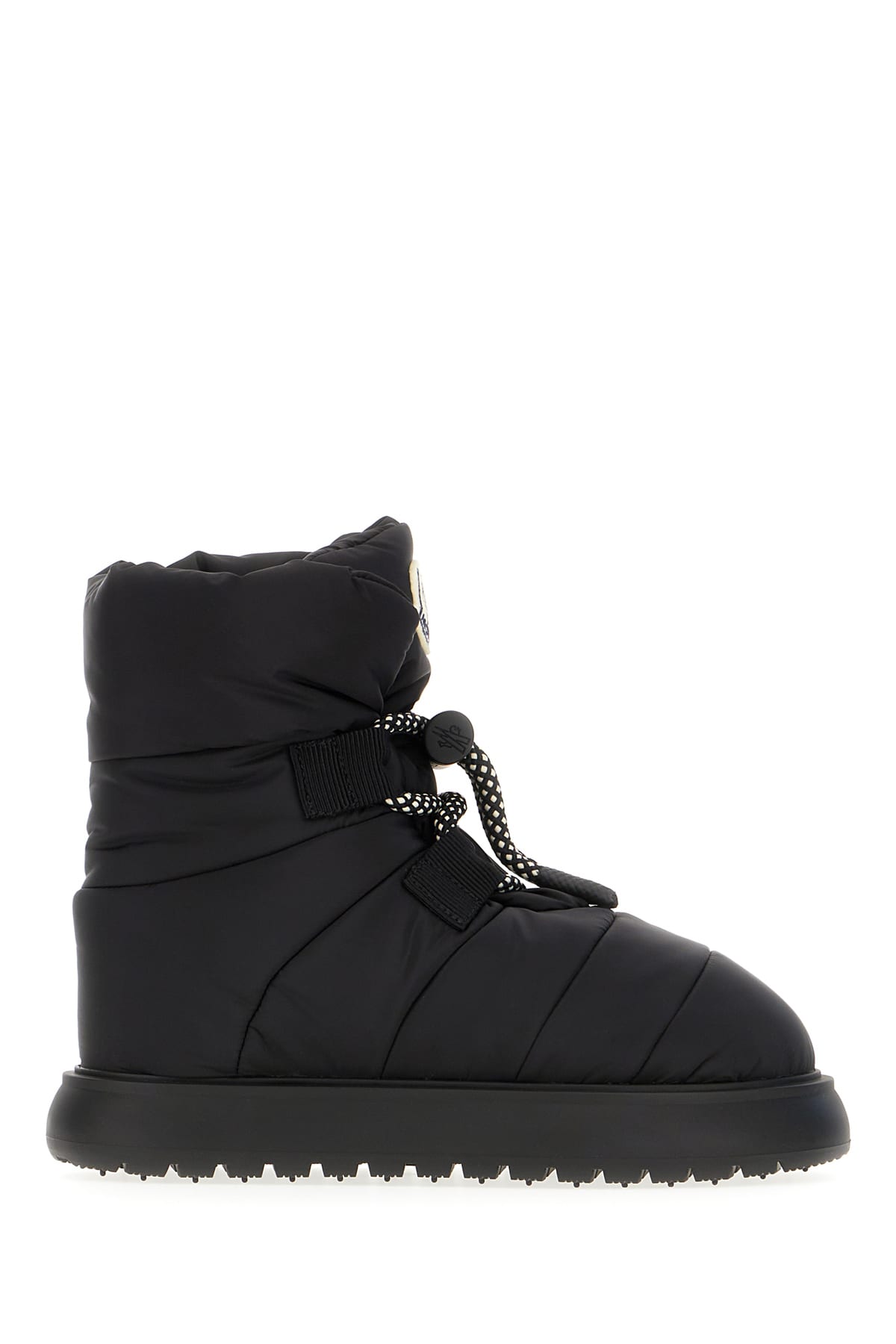 MONCLER BLACK NYLON GAIA PULL BOOTS 