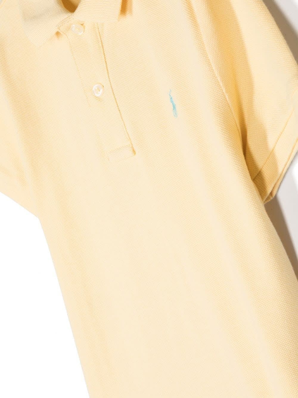 Shop Ralph Lauren Yellow Piquet Polo With Pony