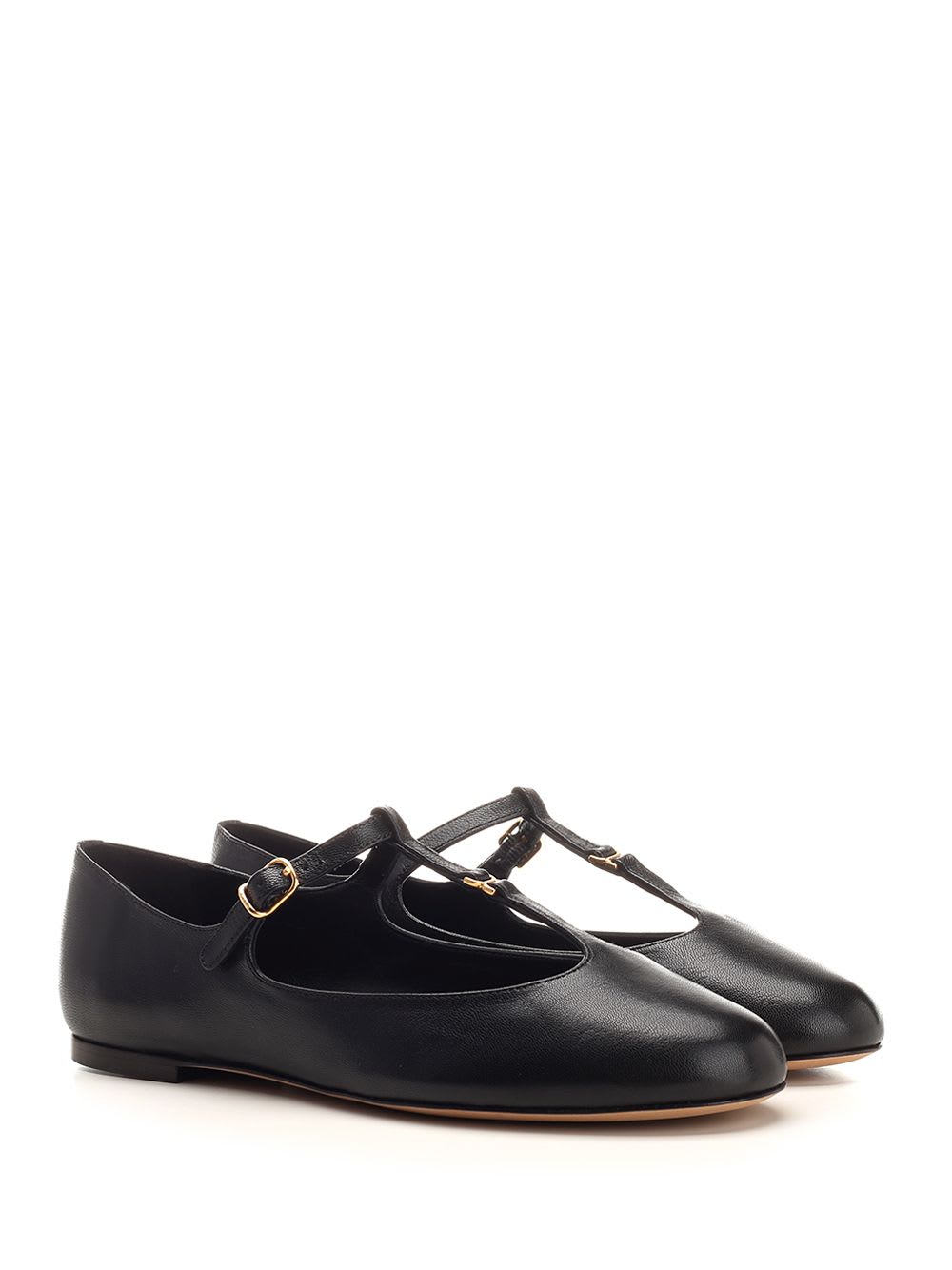 Shop Chloé Marcie Ballerinas Shoes In Black