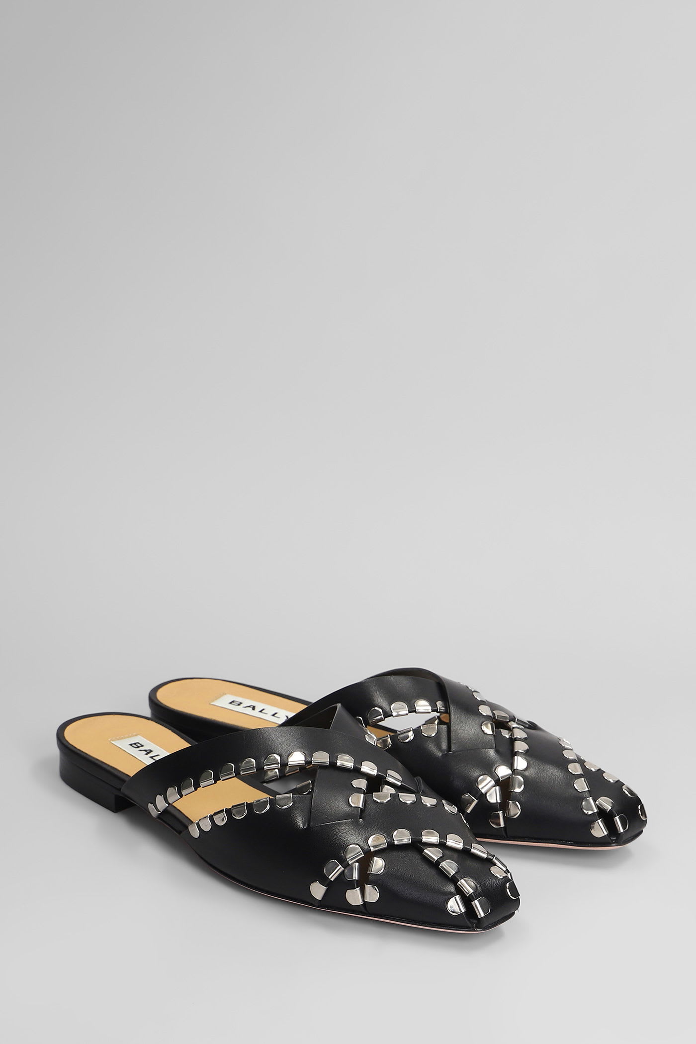 Bally Sarsi Slipper-mule In Black Leather In Black