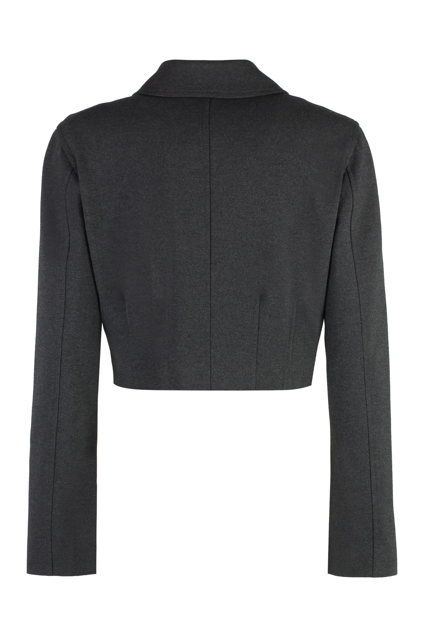 Shop Pinko Doccia Single-breasted Jacket In Grey