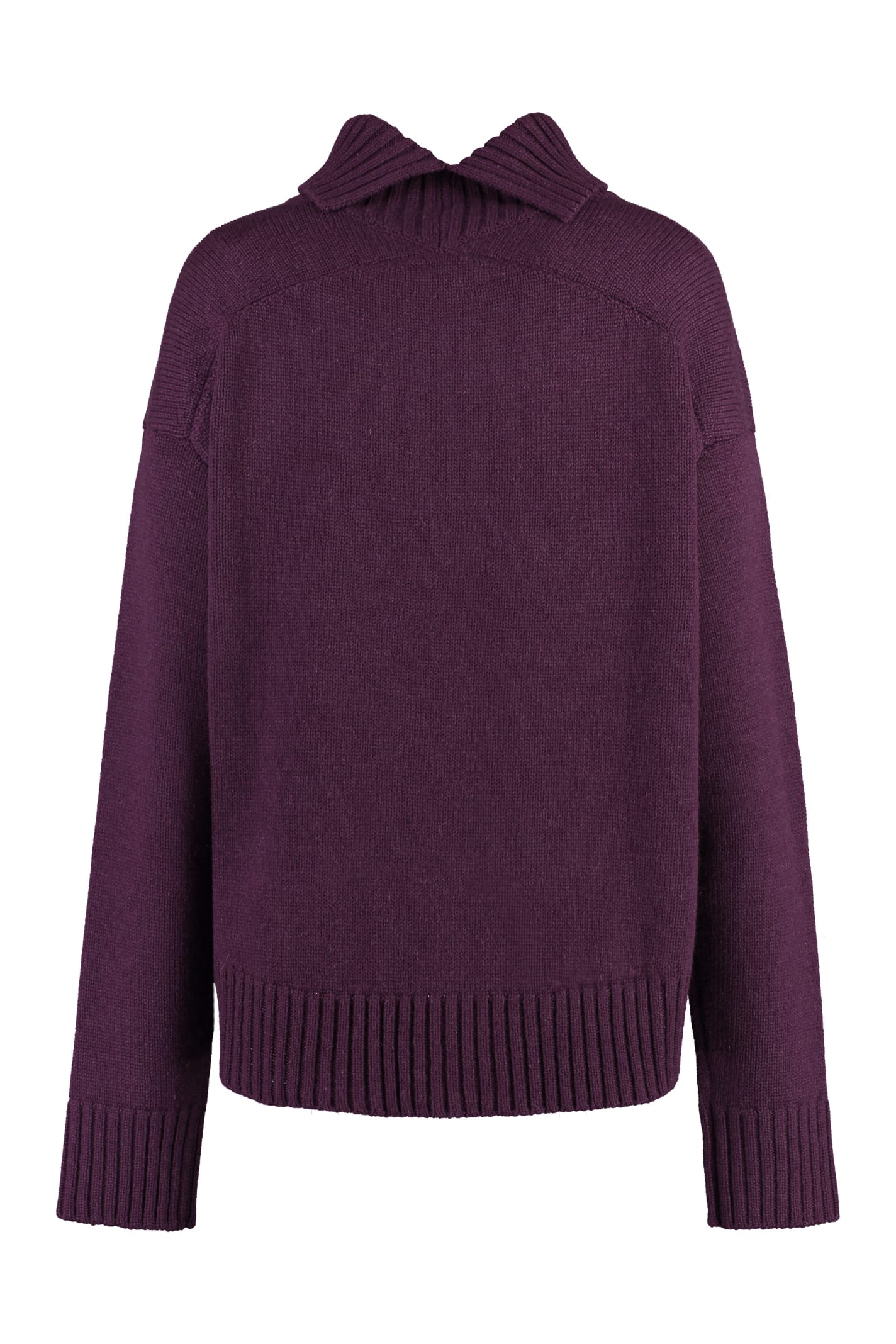 Shop Jil Sander Cashmere Sweater In Burgundy