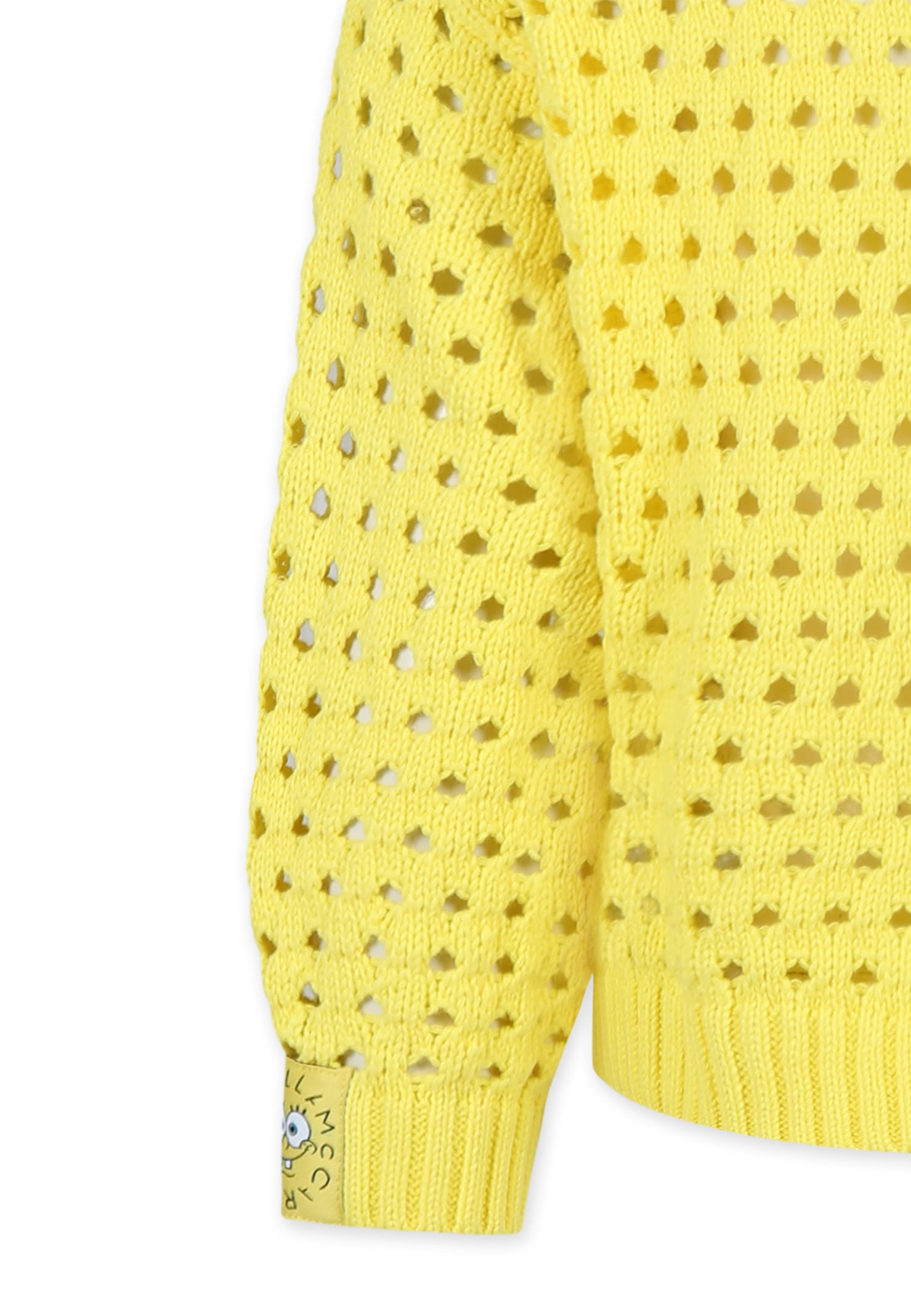 Stella Mccartney Yellow Sweater For Girl With Spongebob In Yellow