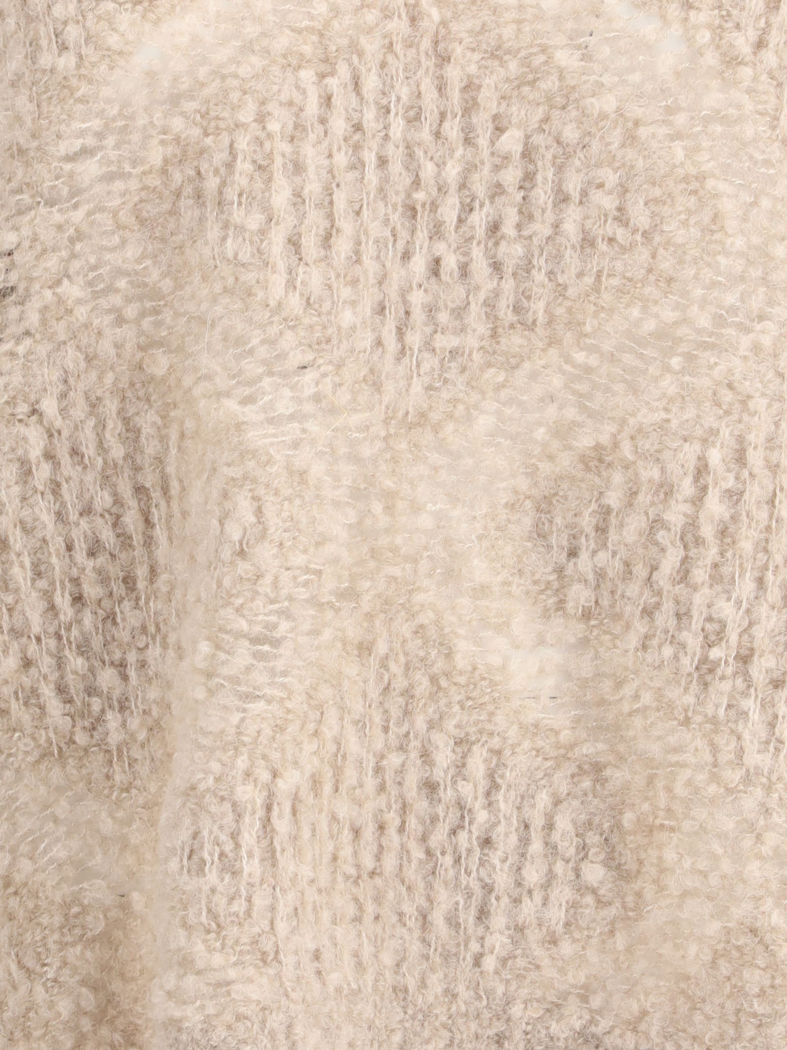 Giorgio Armani Women V-neck Cashmere And Alpaca Blend Sweater In Brown