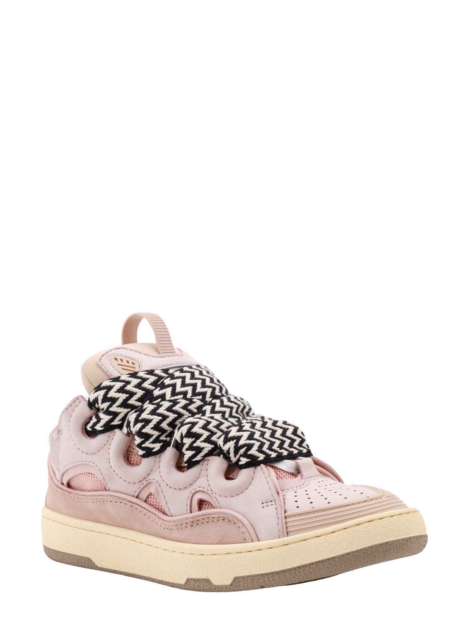 Shop Lanvin Curb Sneakers In Pink
