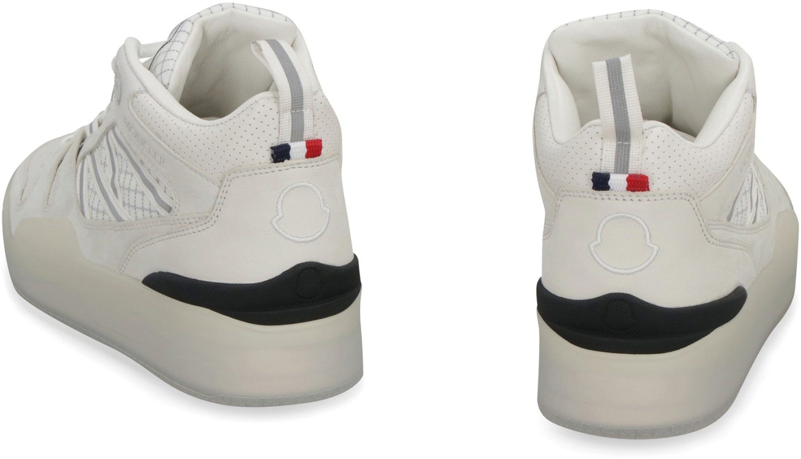 Shop Moncler Pivot High-top Sneakers In White