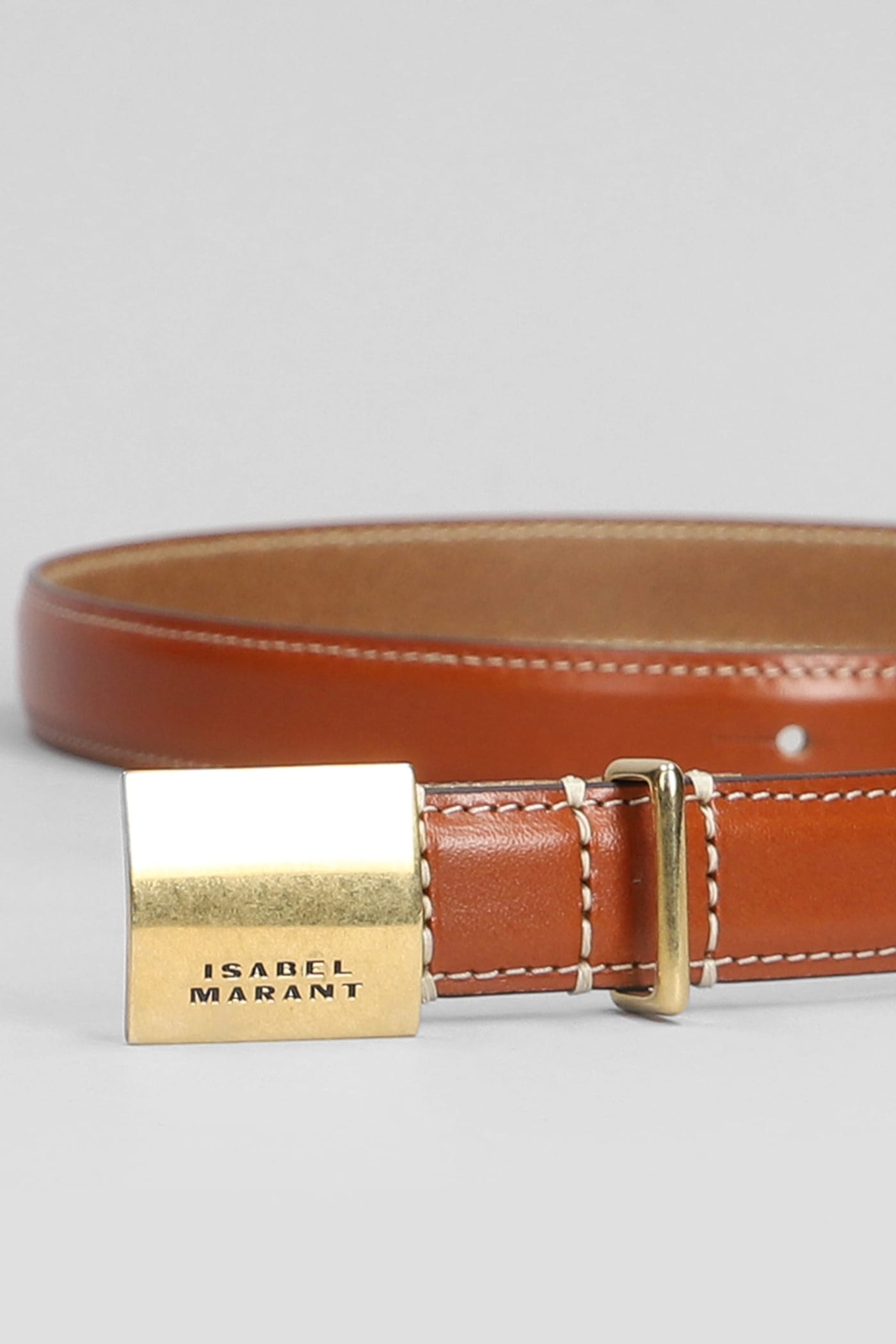 Shop Isabel Marant Lowell Belts In Leather Color Leather