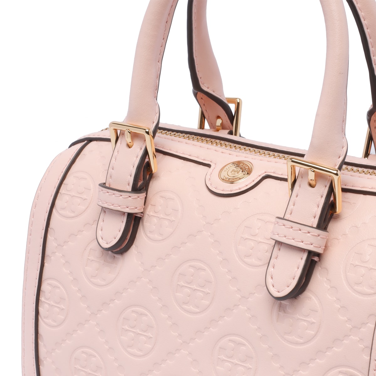 Shop Tory Burch Small T Monogram Barrel Bag In Pink