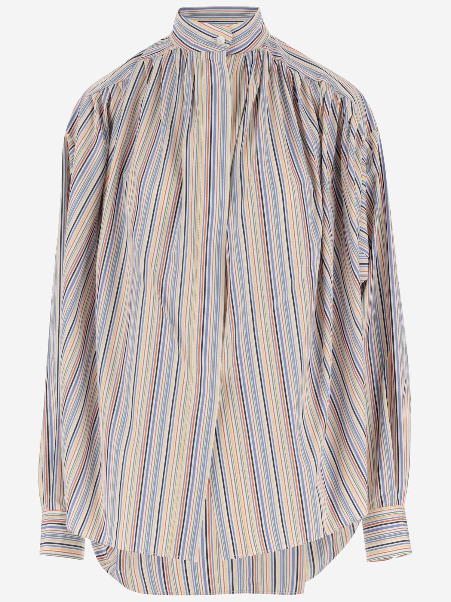 Shop Etro Striped Cotton Shirt