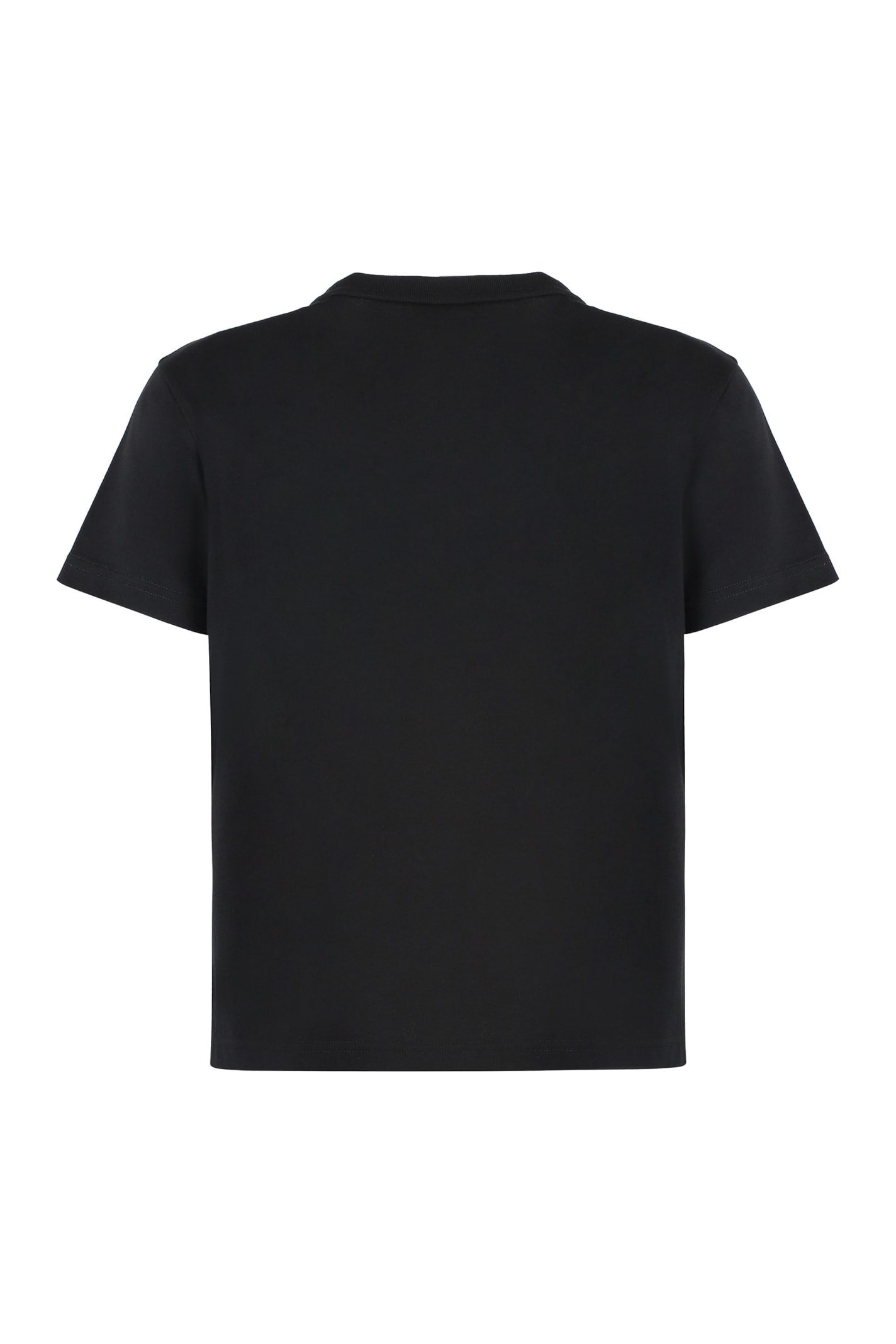 Shop Alexander Wang Cotton Crew-neck T-shirt In Black