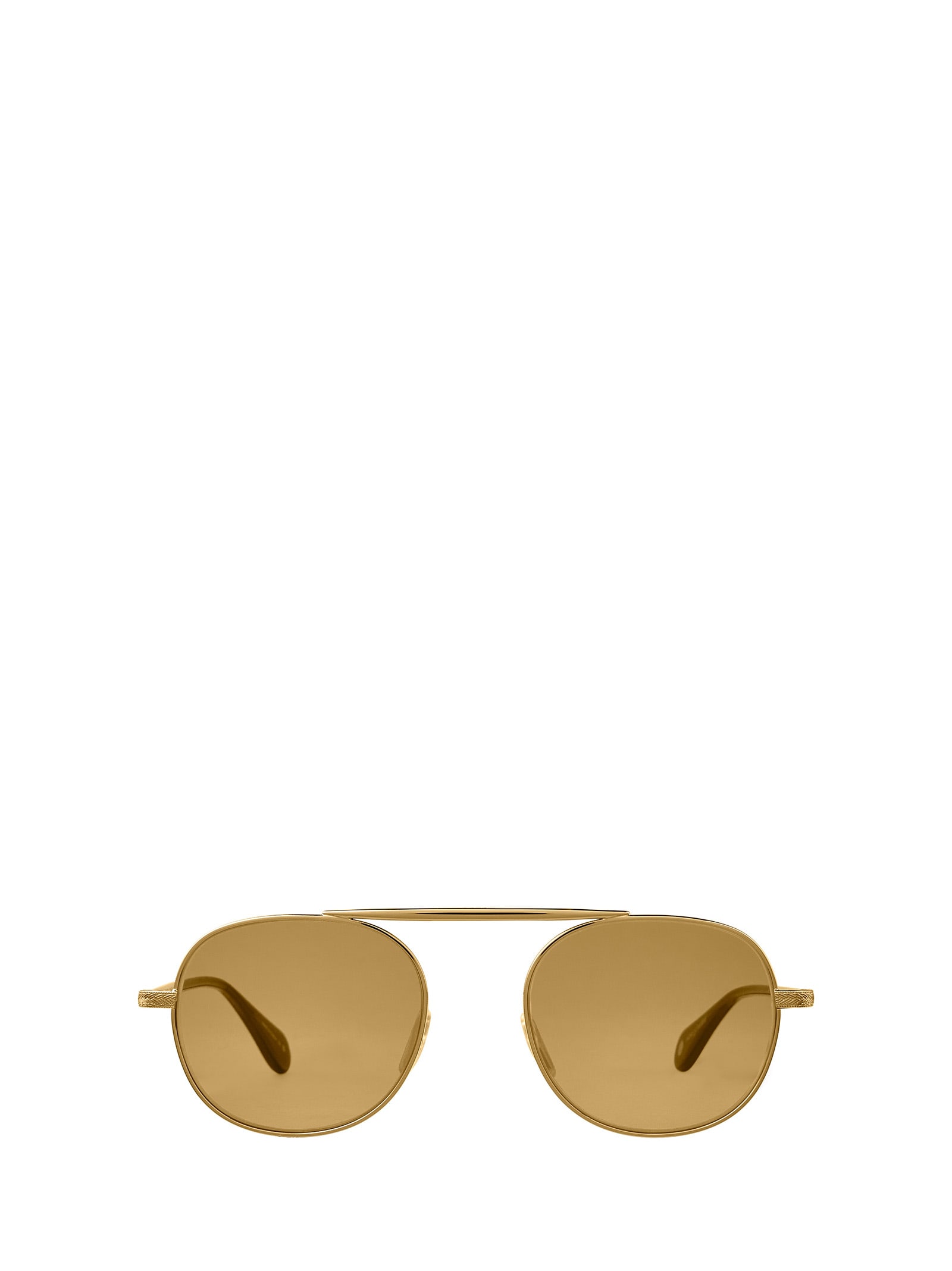 Shop Garrett Leight Van Buren Ii Sun Gold-douglas Fir/flat Pure Maple Sunglasses