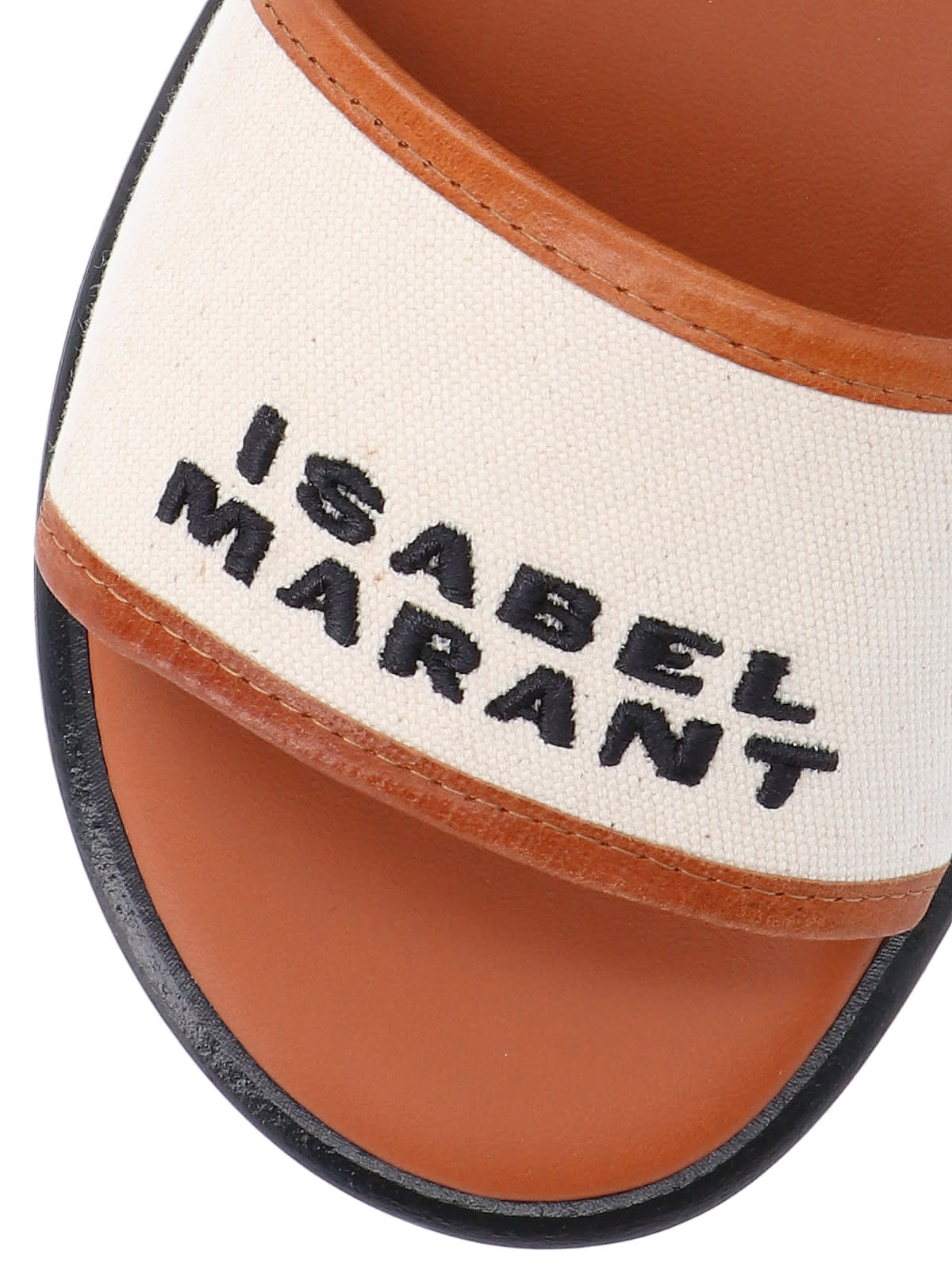 Shop Isabel Marant Vikee Slides In Crema