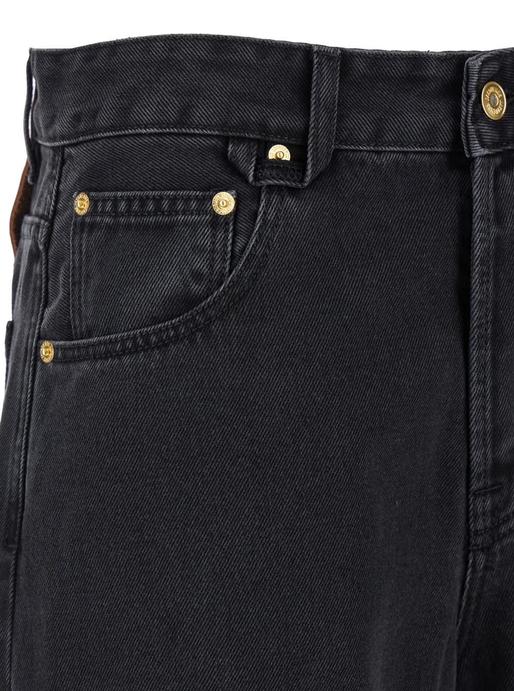 Shop Jacquemus Le De-nimes Black Five-pocket Jeans In Denim Woman