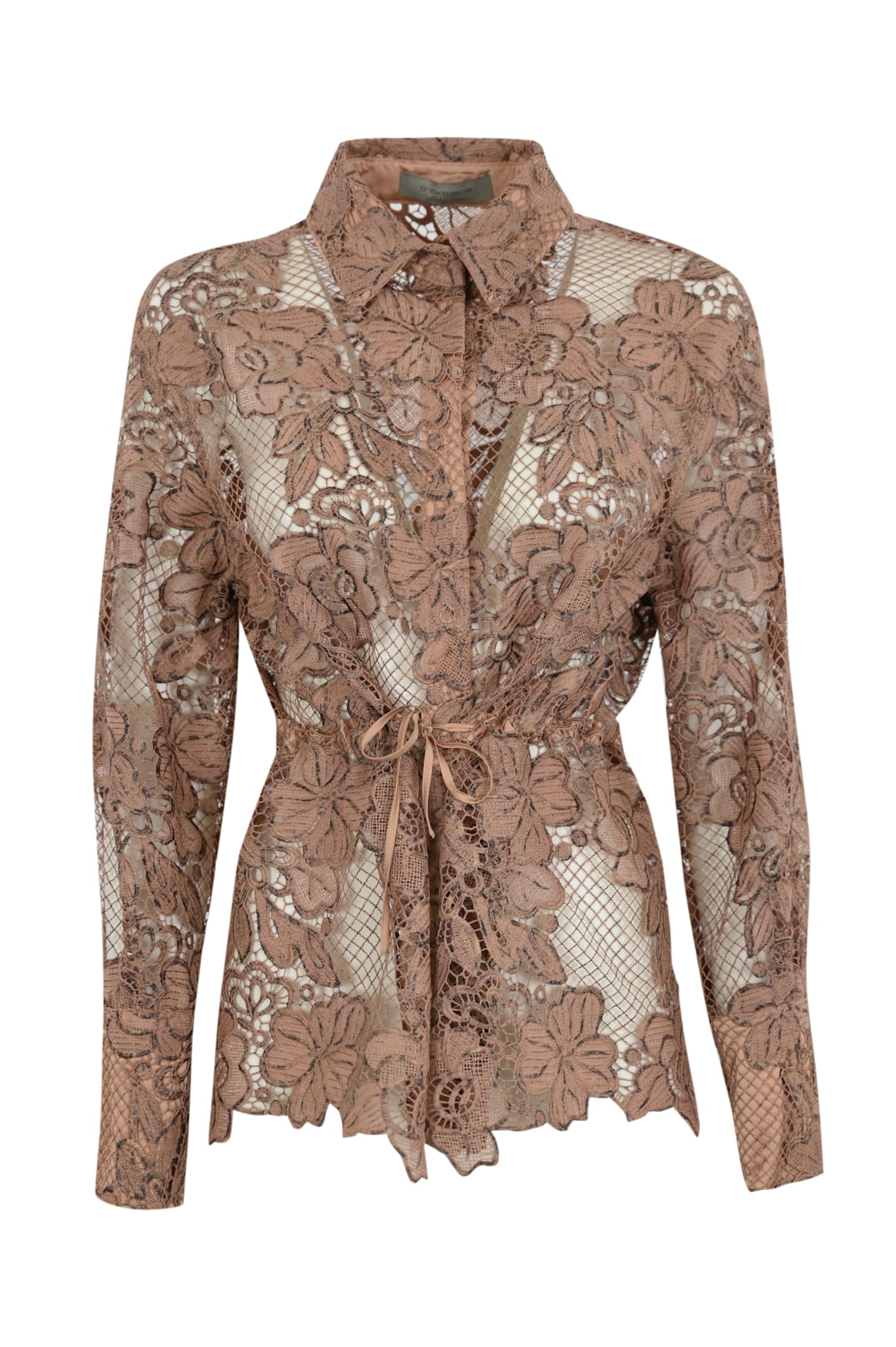 D. Exterior Macramé Lace Shirt