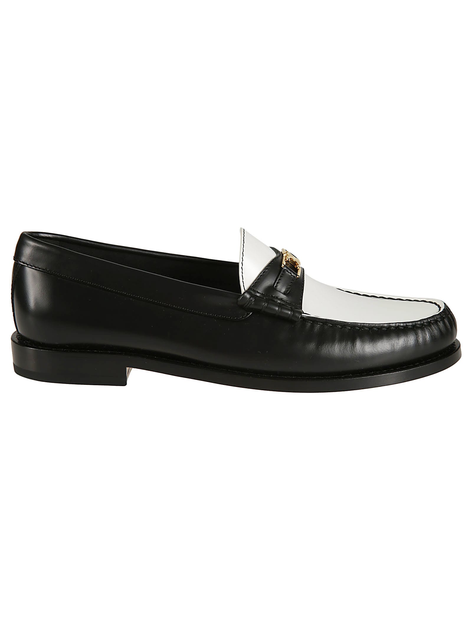 Triomphe Loafers In Black/white