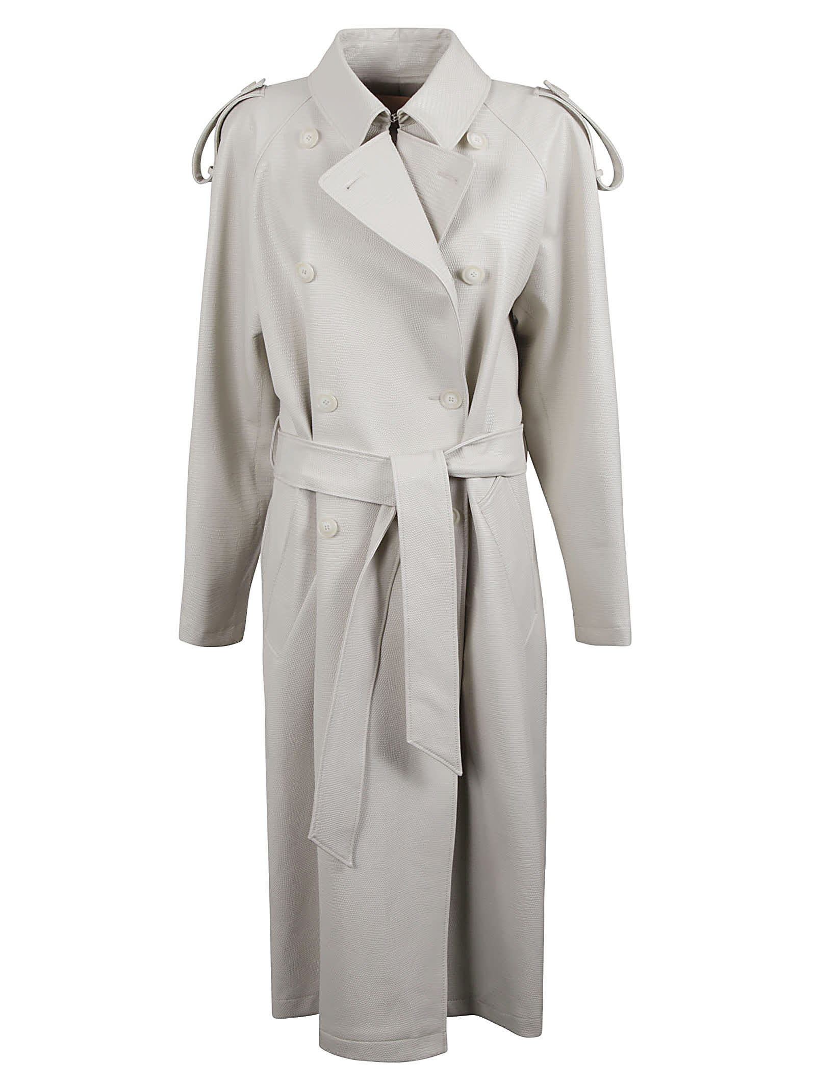 Andamane Tie-waist Double-breasted Trench