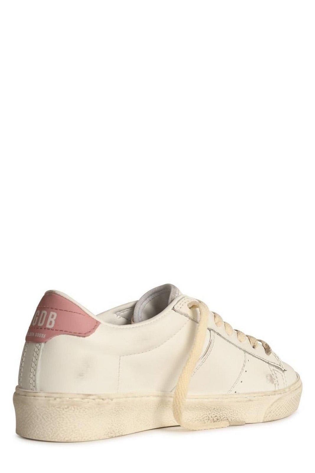 Shop Golden Goose Matchstar Low-top Sneakers In Optic White Antique Pink