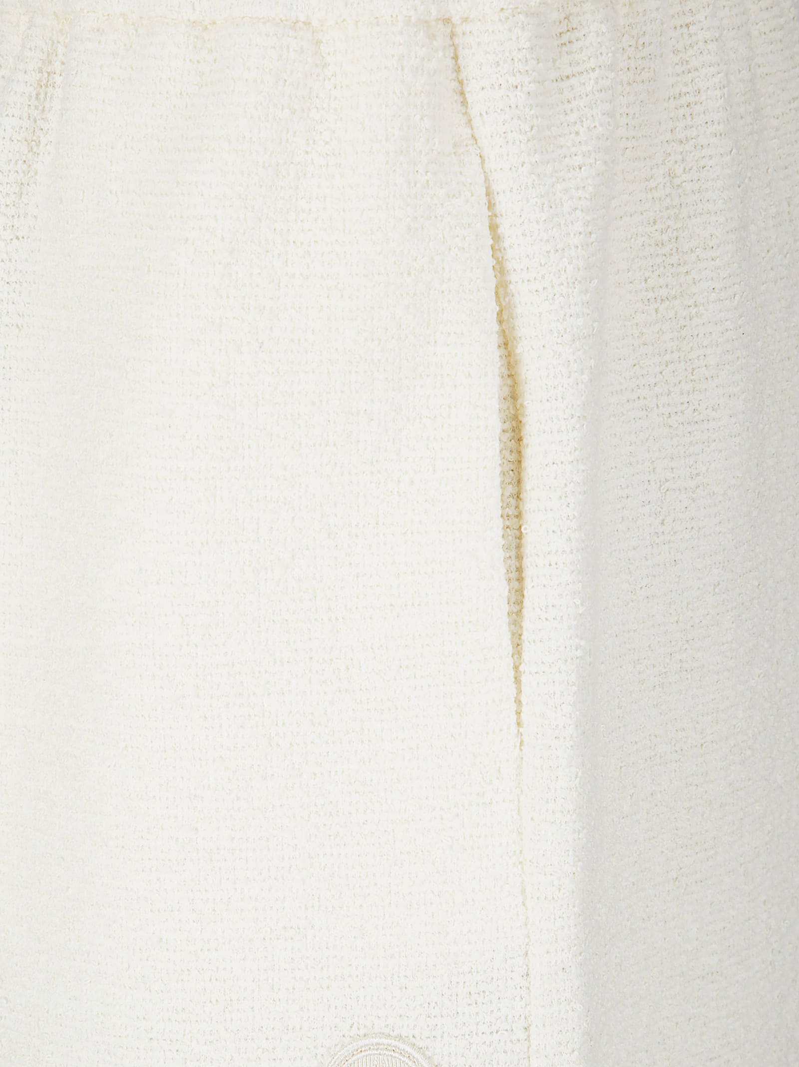 Moncler Stretch Shorts With Textured Finish In Neutral
