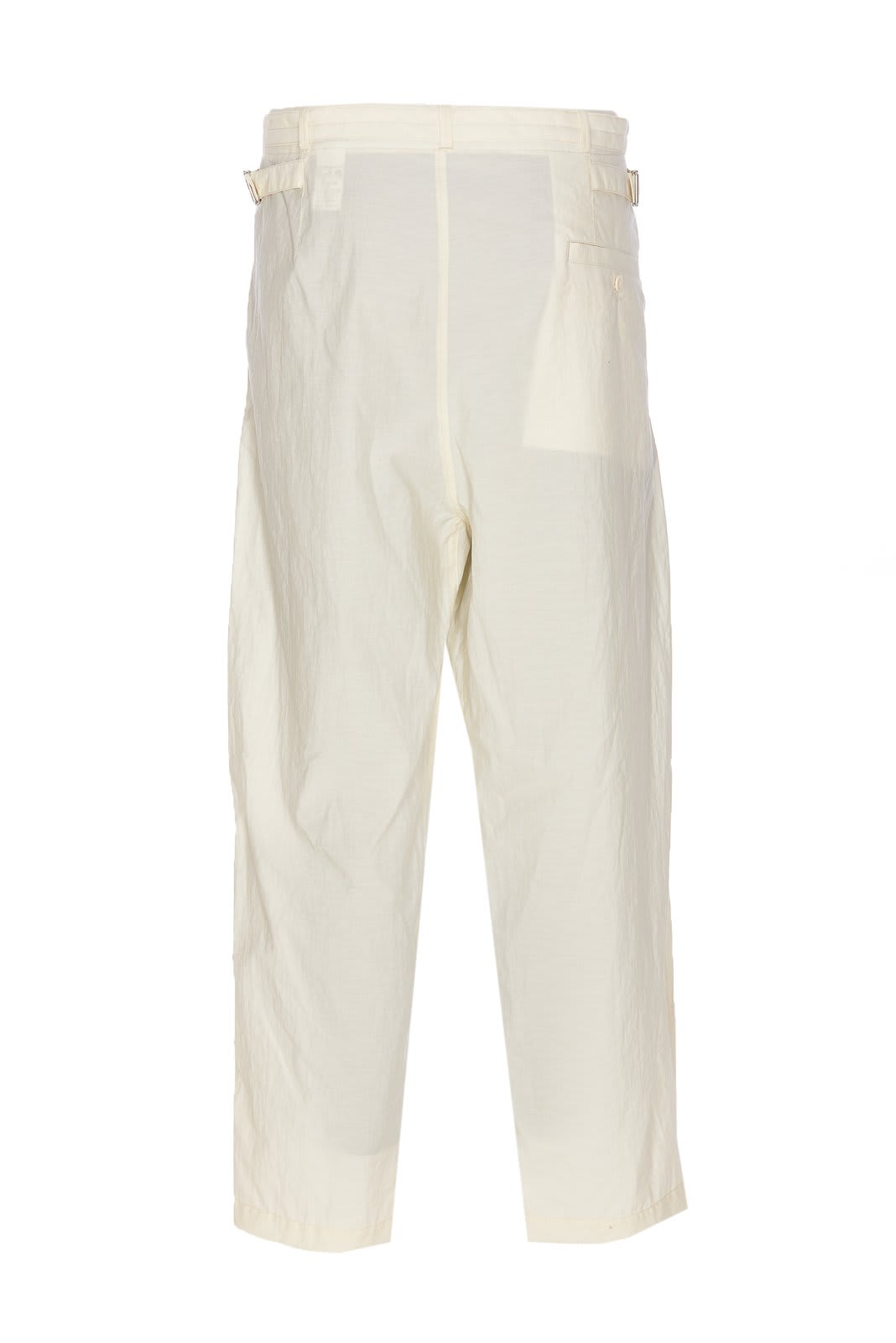 Shop Lemaire Belted Cargo Pants In Yellow