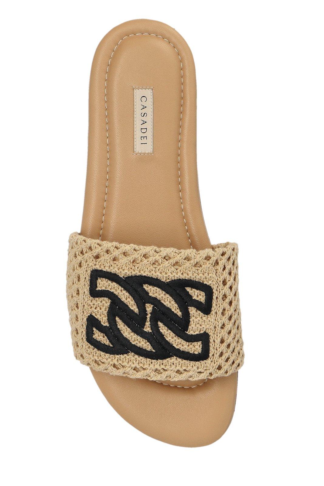 Shop Casadei Positano Flat Slides